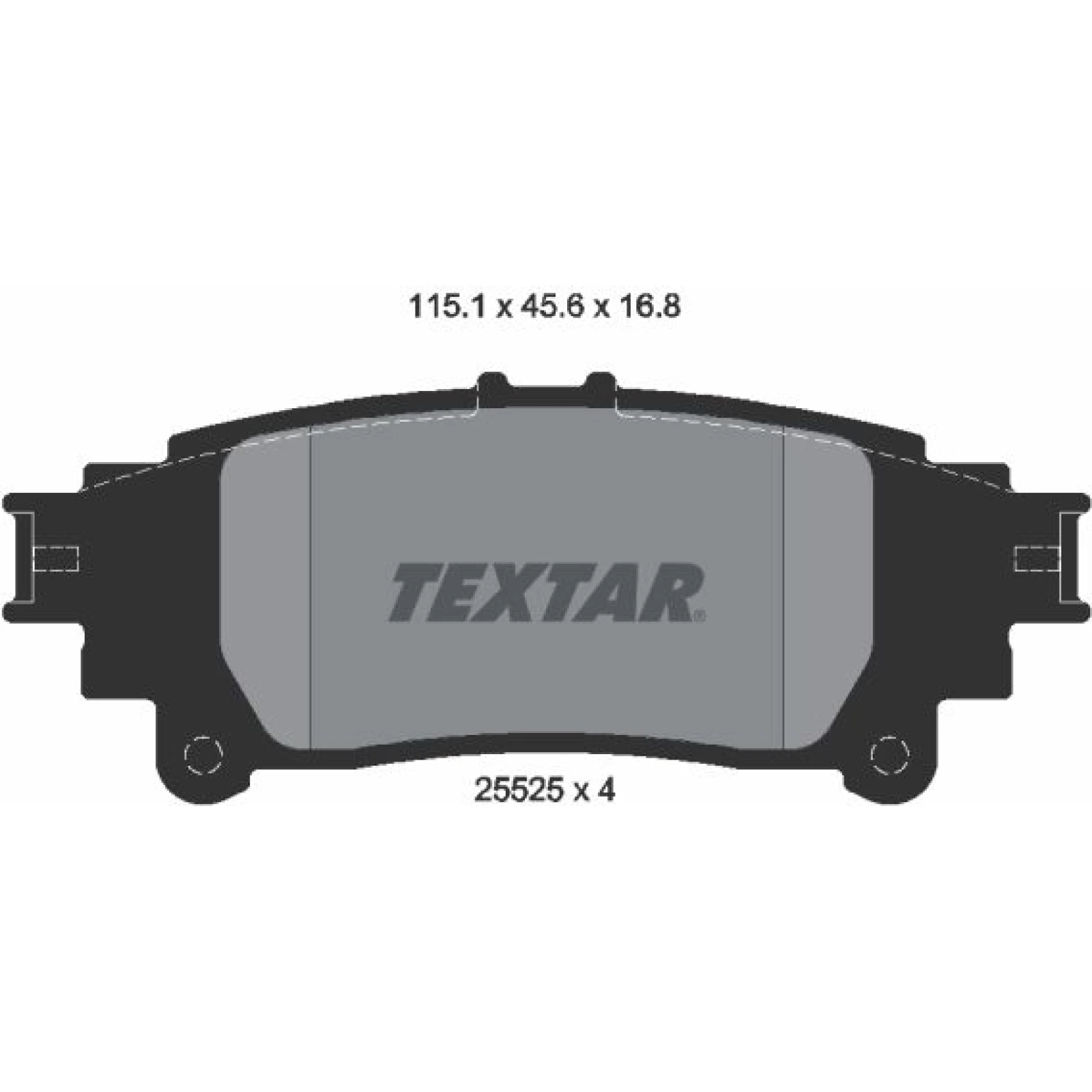 Bremsbelagsatz Lexus T. Gs/Is/Rc 2.0-3.5 12 2552501