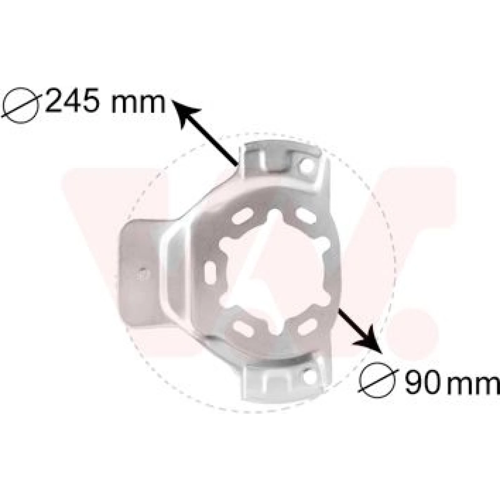 Van Wezel Bremsscheiben-Spritzblech 3742371