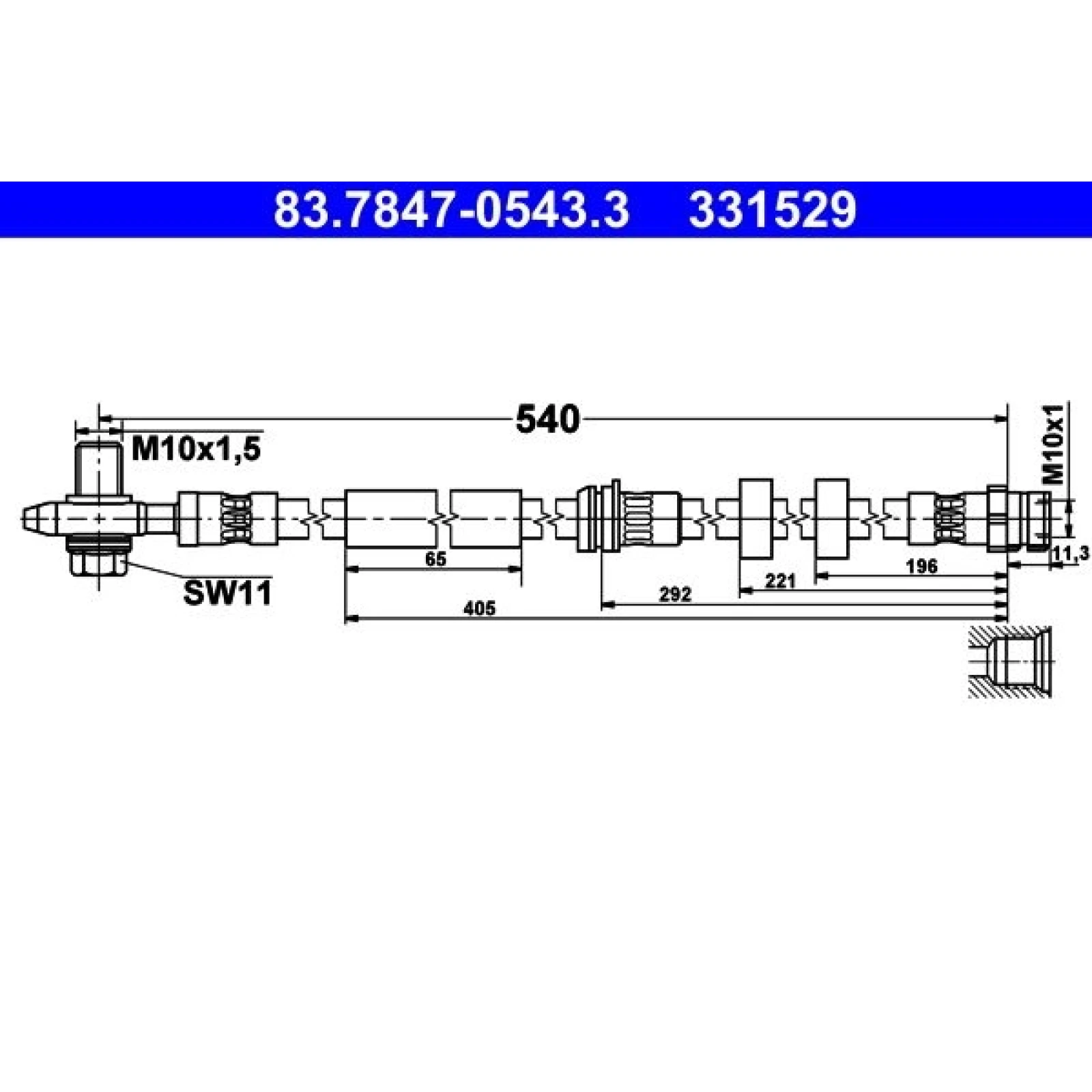 Bremsschlauch 83.7847-0543.3