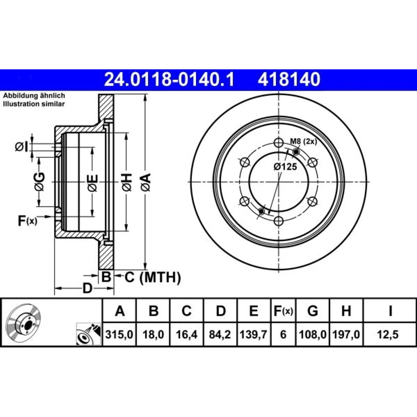 Bremsscheibe 24.0118-0140.1