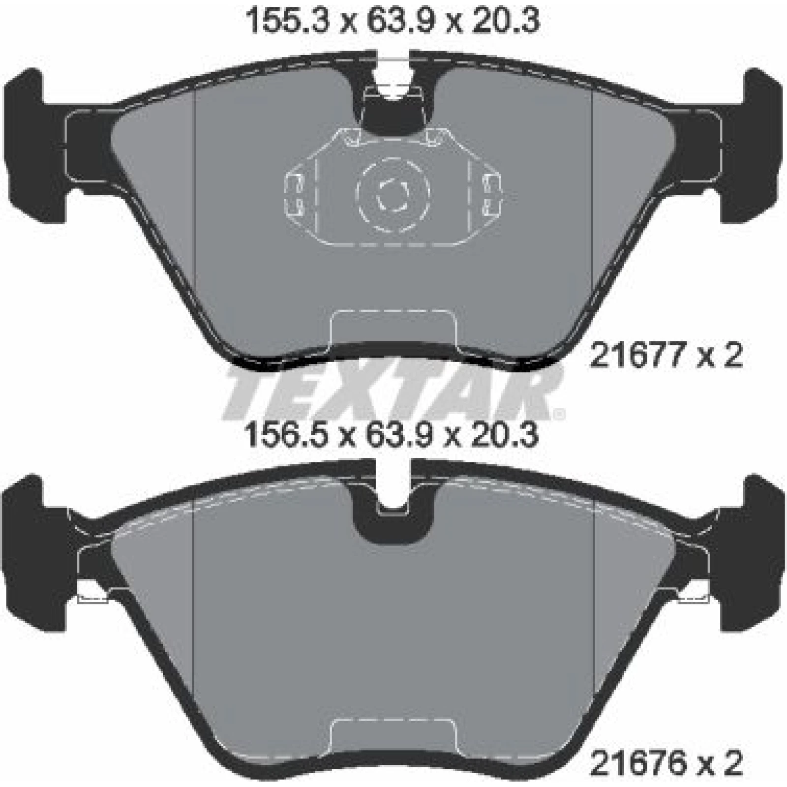 Bremsbelagsatz Bmw P. E39 -10/96 2167703