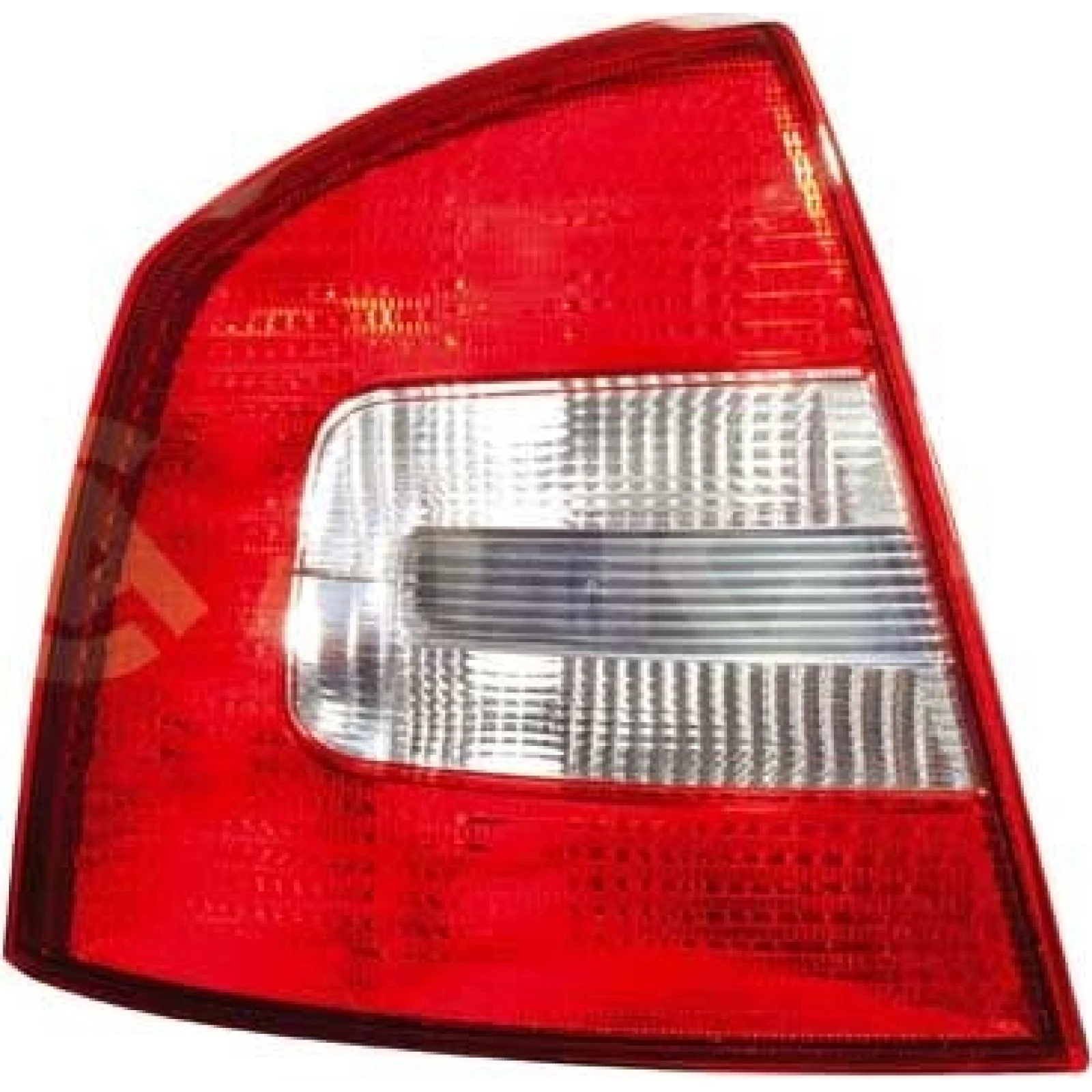 Heckleuchte L O K-PLATTE ROT/WEISS 5862,658,1