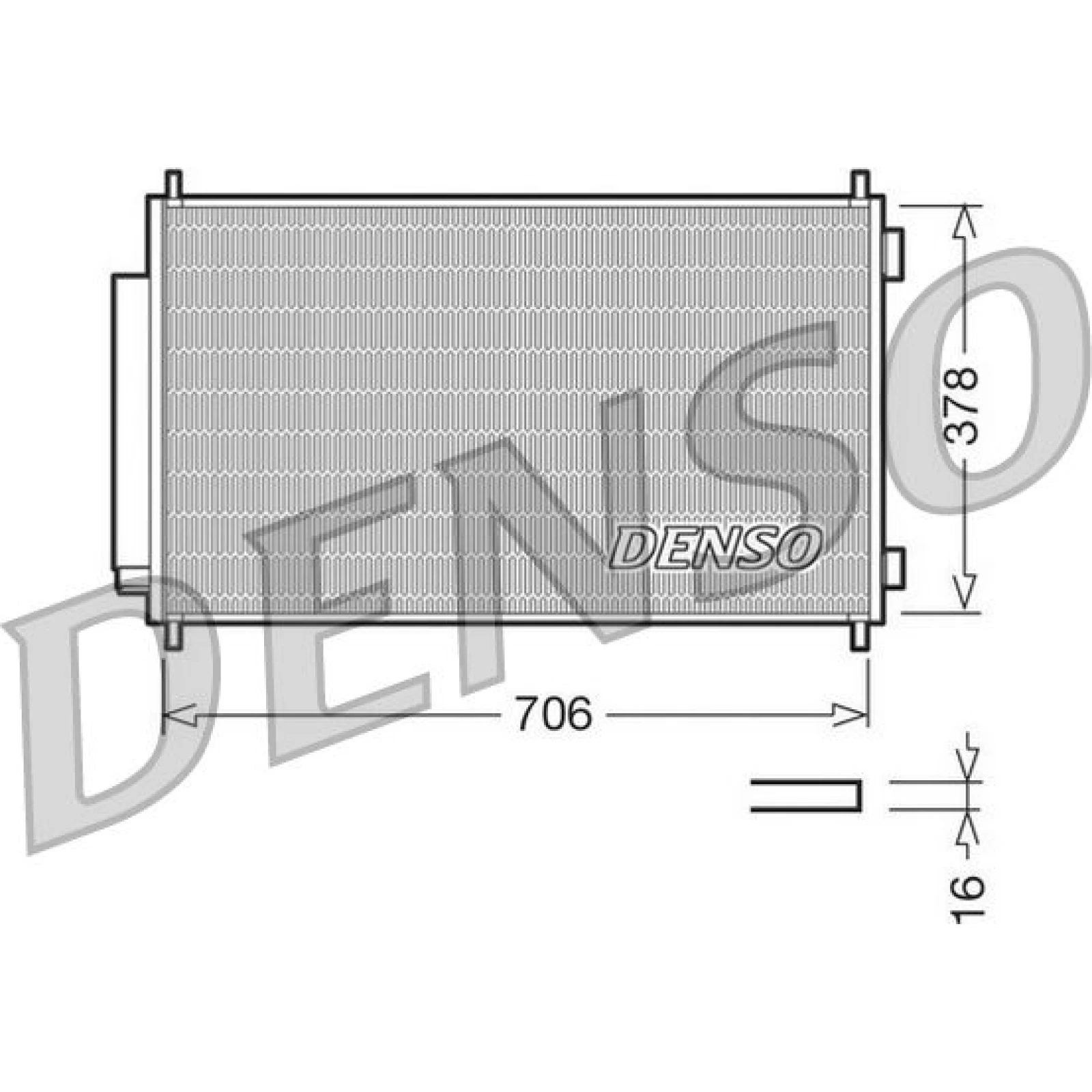 DENSO Klimaanlagenkühler DCN40002