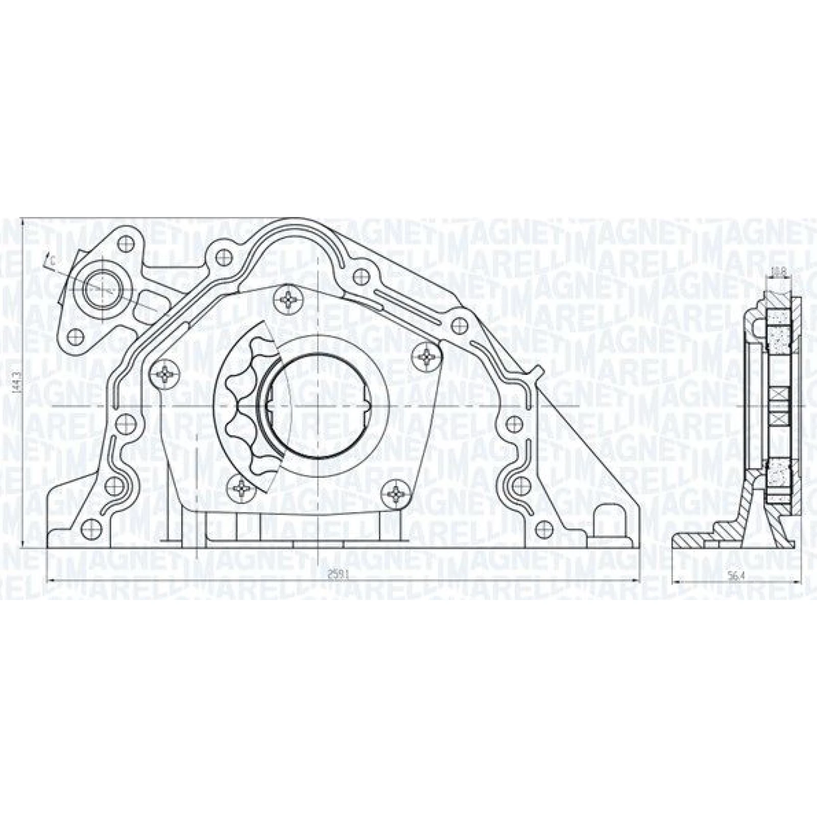 MAGNETI MARELLI Ölpumpe 351516000067