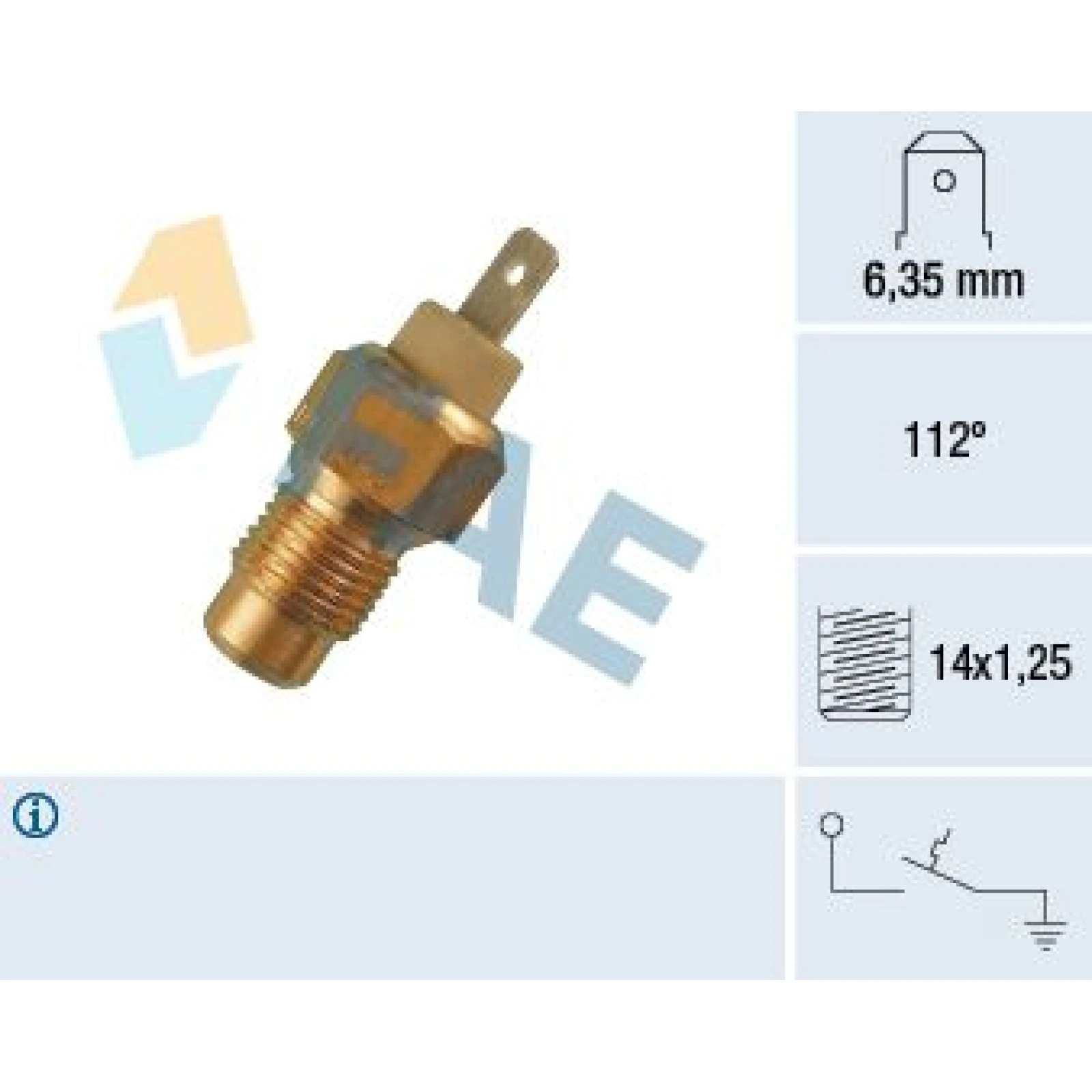 FAE Temperaturschalter, Kühlmittelwarnlampe 35180