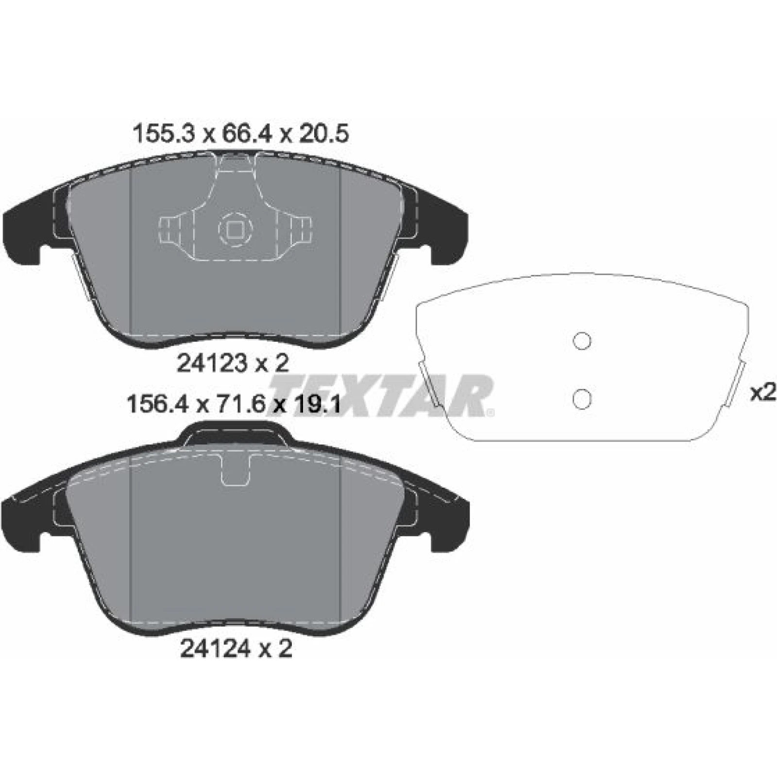 Bremsbelagsatz Landrover P. Range Rover 11 2412305