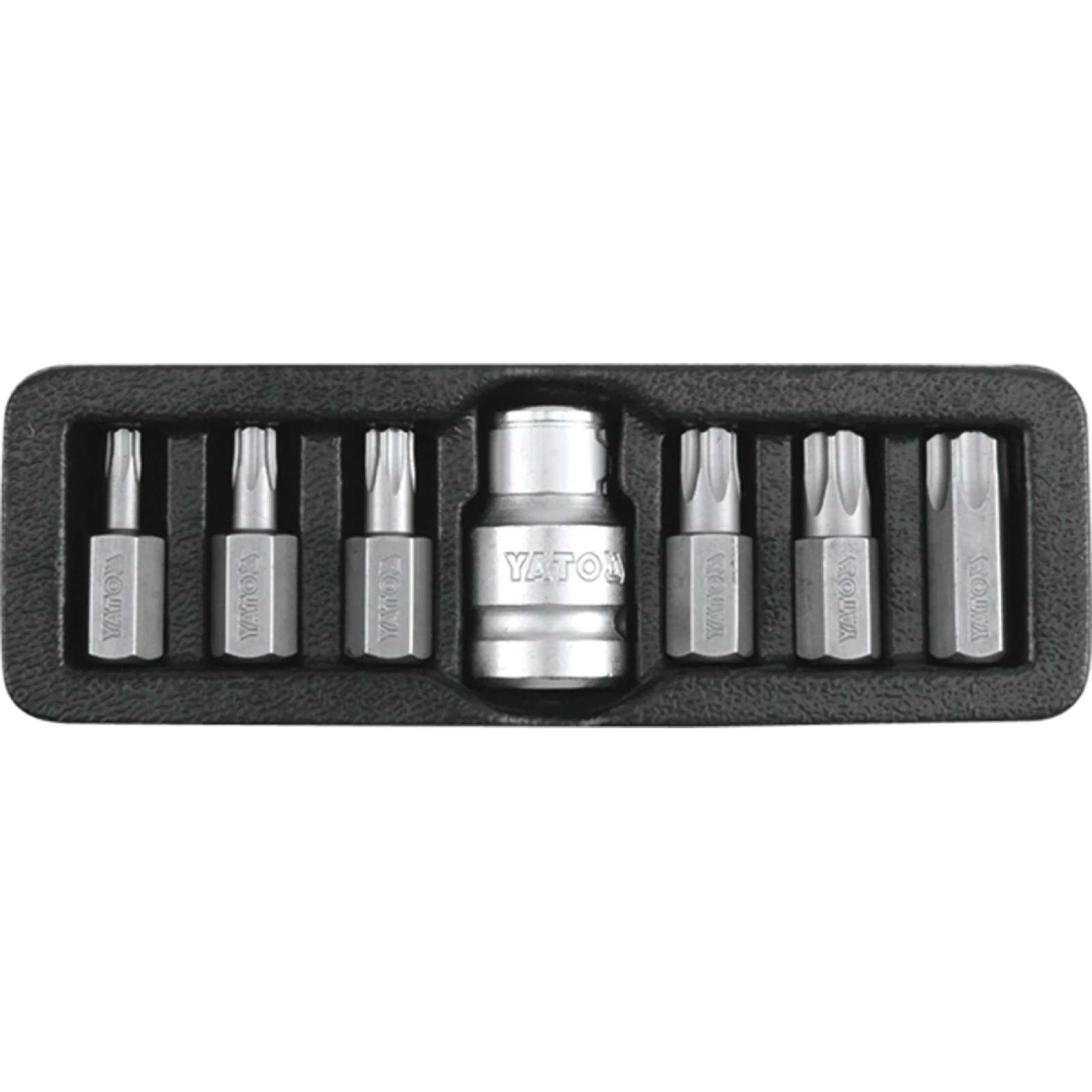 YATO YT-0416 Bitsatz TORX Security T25-T55 7Tlg. Metallkasten
