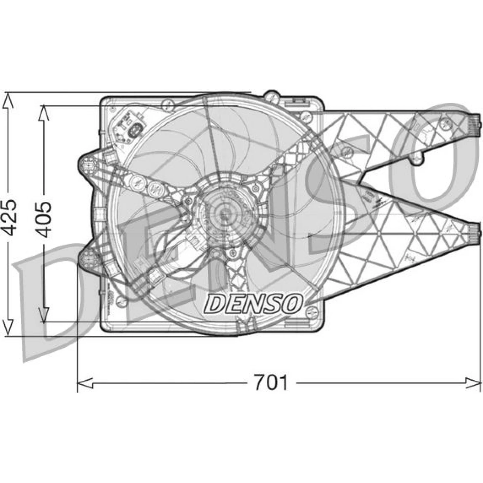 DENSO Kühlerlüfter DER09100