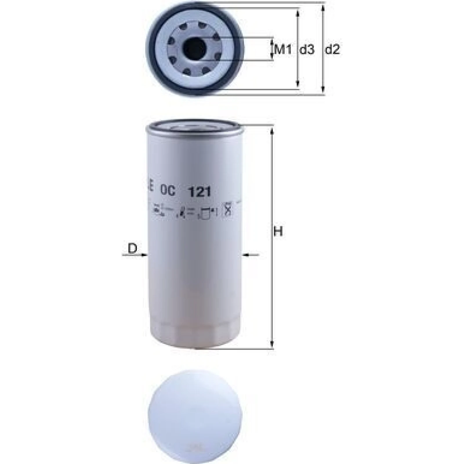 MAHLE Ölfilter OC 121
