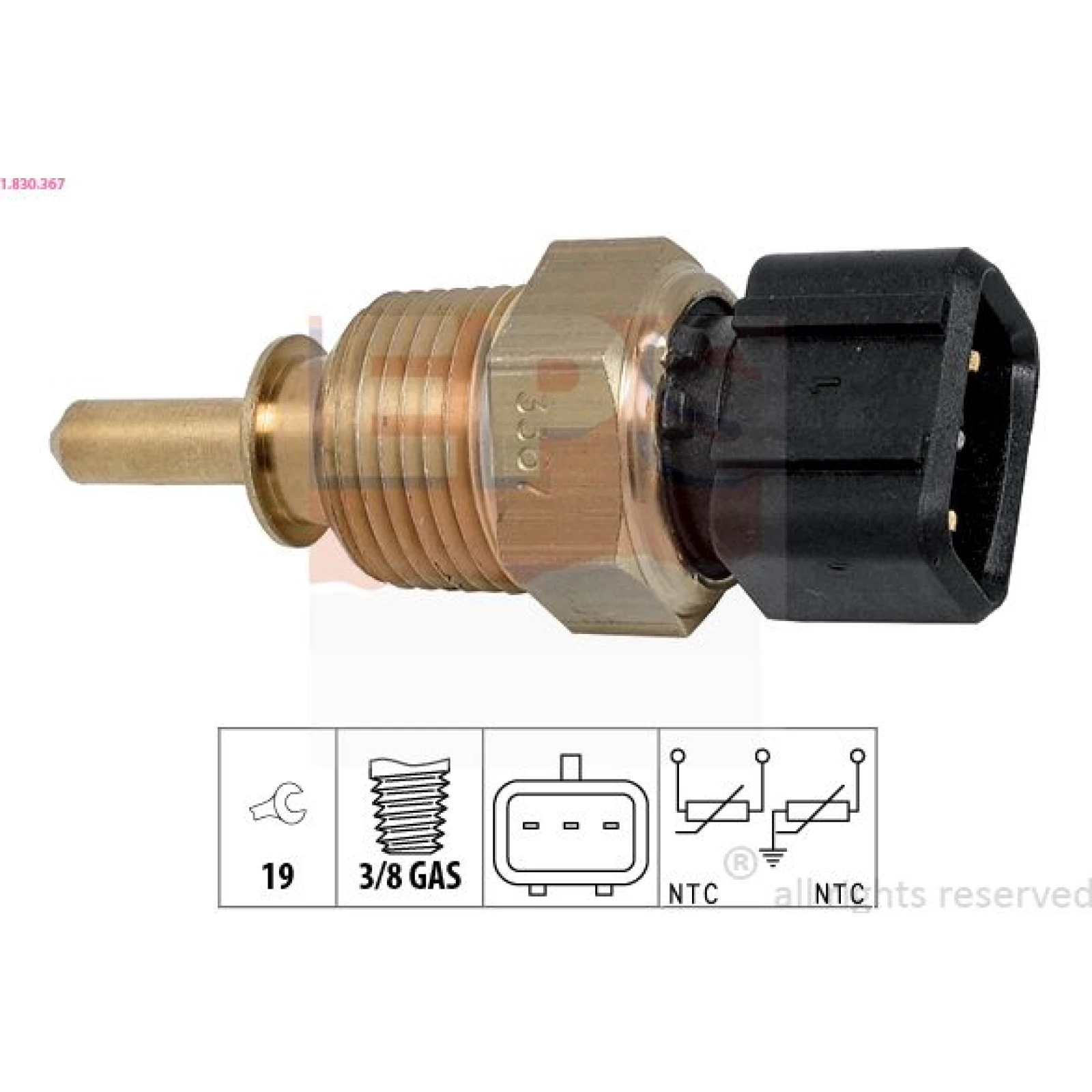 Kühlmitteltemperatur-Sensor 1.830.367