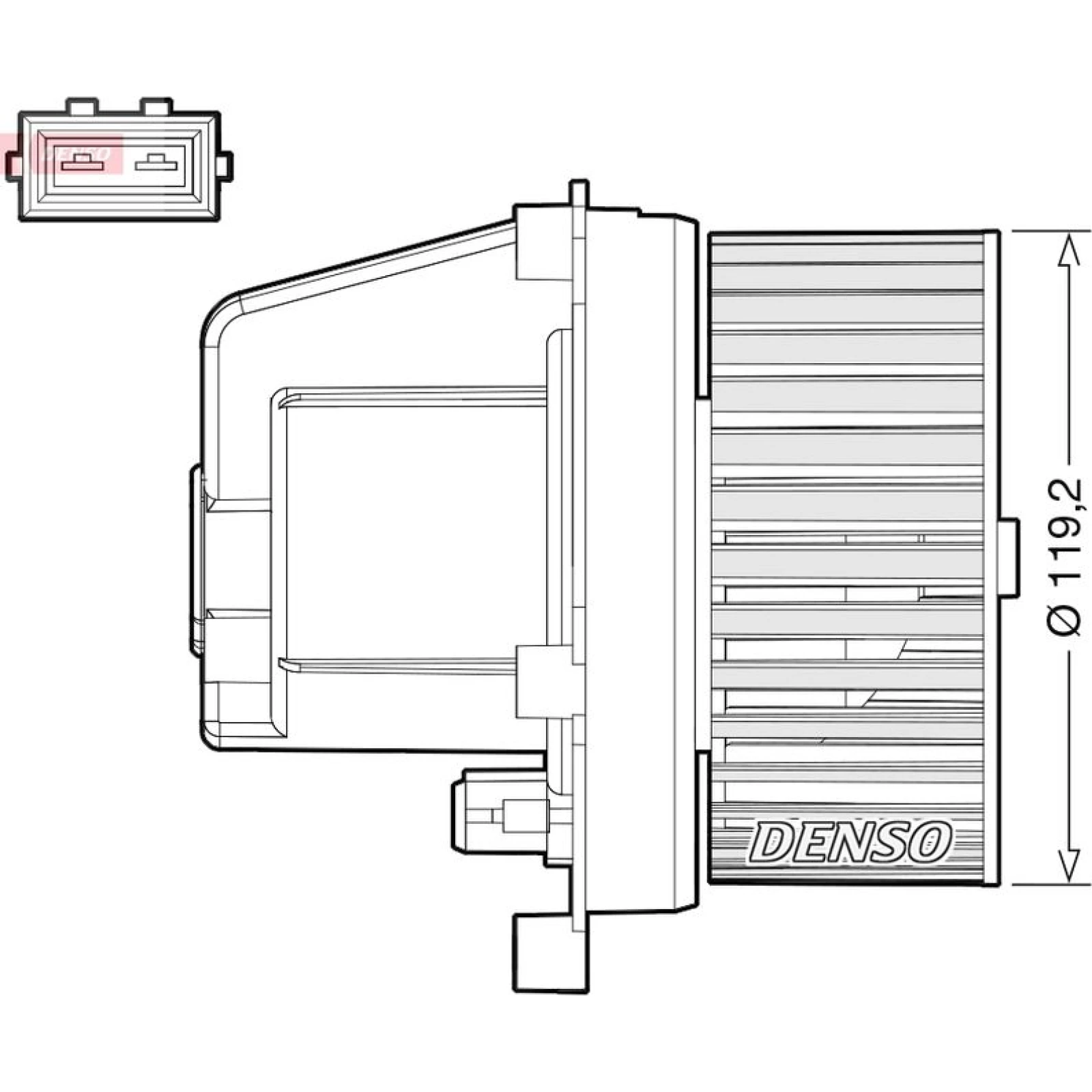 DENSO Innenraumgebläse DEA33003