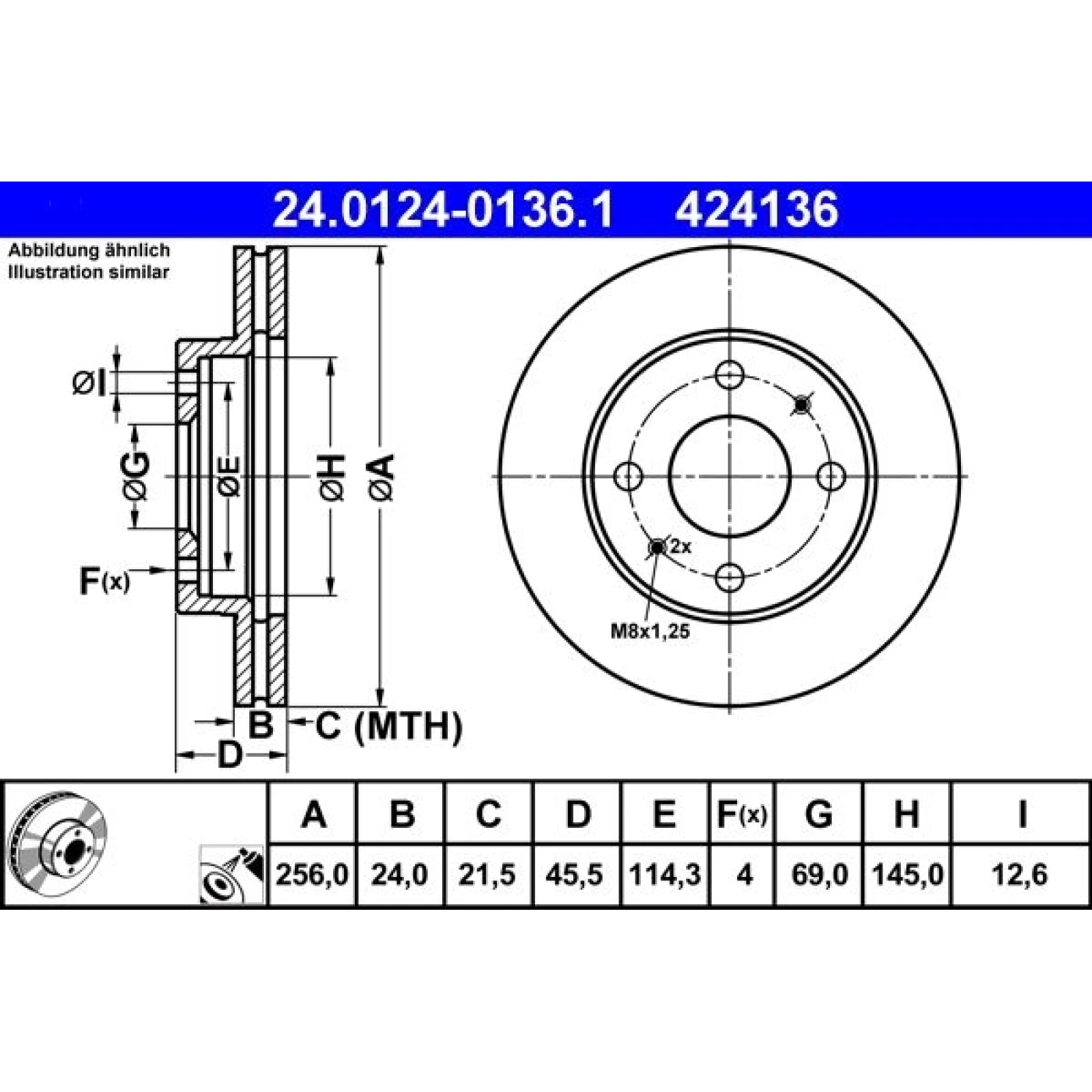 Bremsscheibe 24.0124-0136.1