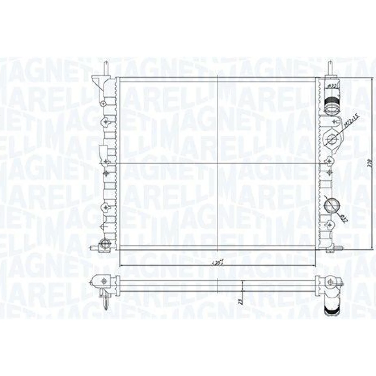 Magneti Marelli Motorkühler 350213194700