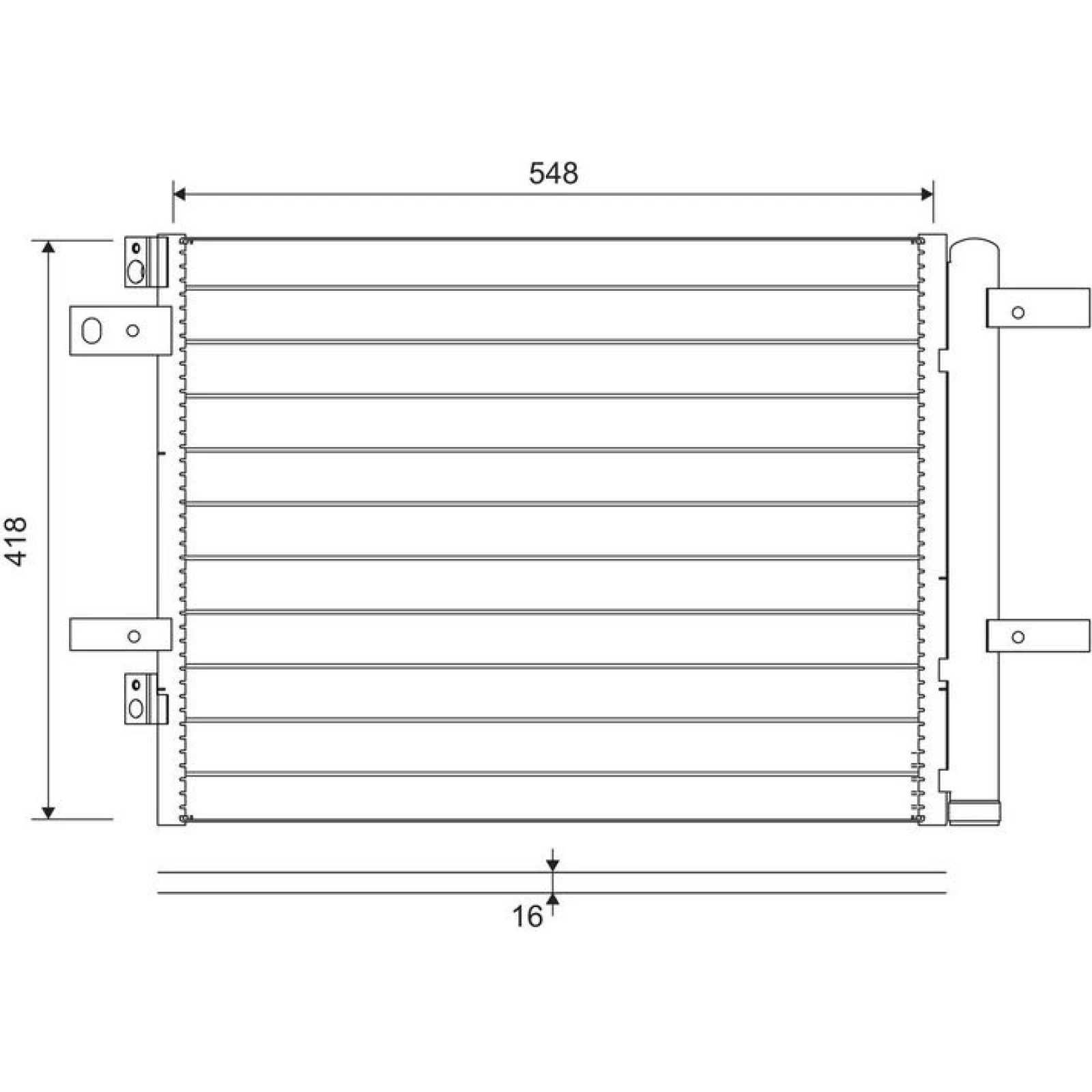 KONDENSATOR, KLIMAANLAGE VAL822564