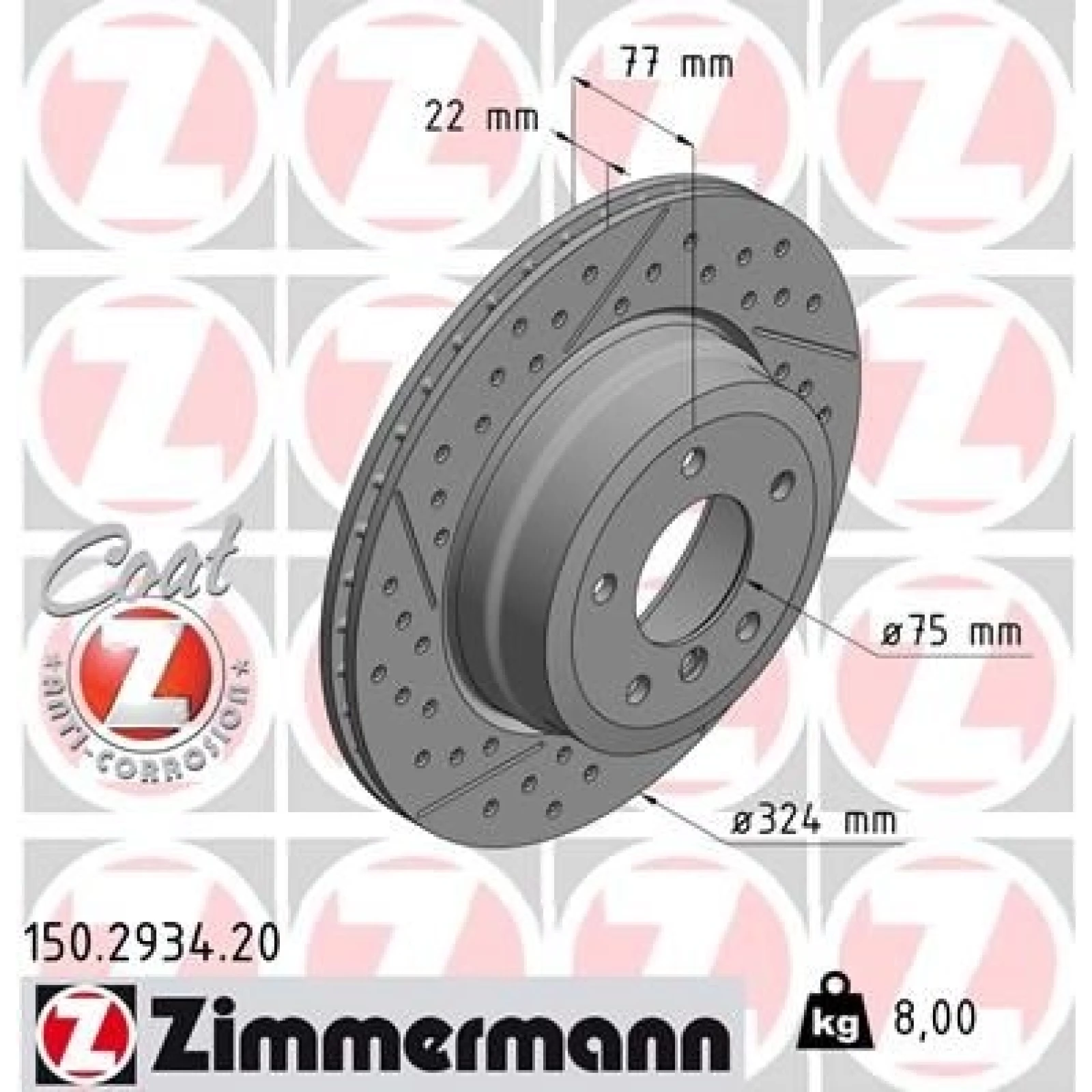 ZIMMERMANN Bremsscheibe 150.2934.20