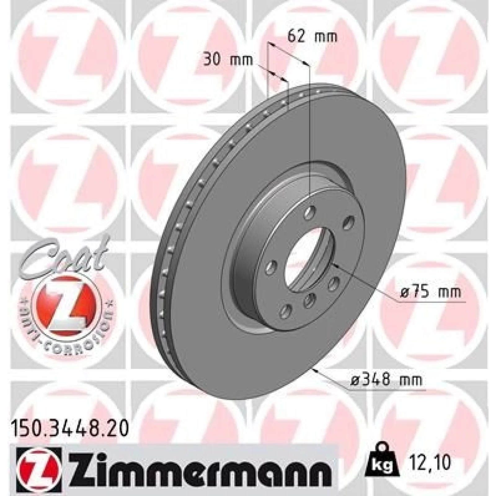 ZIMMERMANN Bremsscheibe 150.3448.20