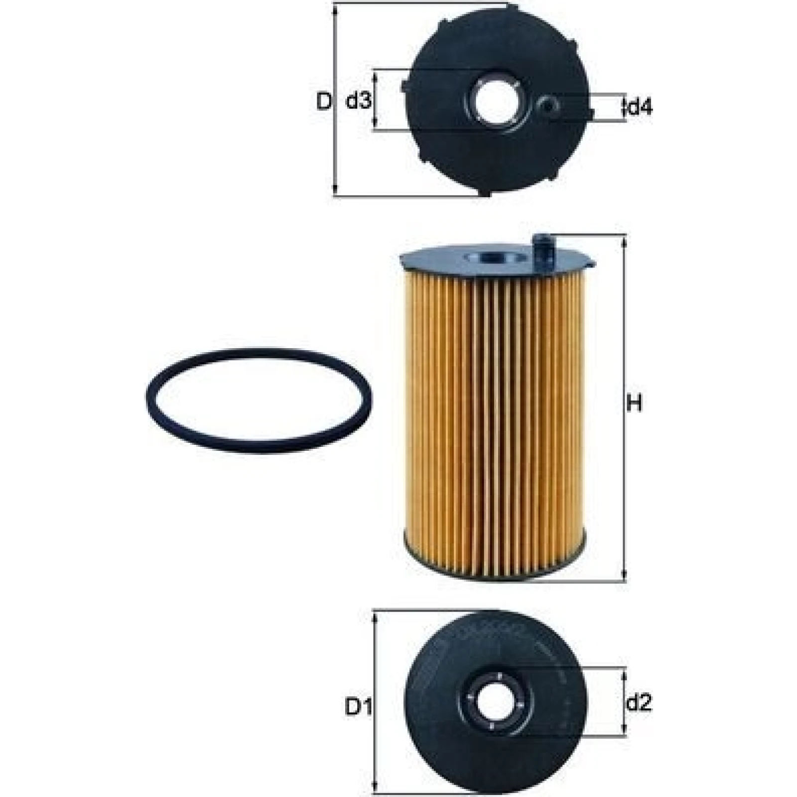 MAHLE Ölfilter OX 205/2D