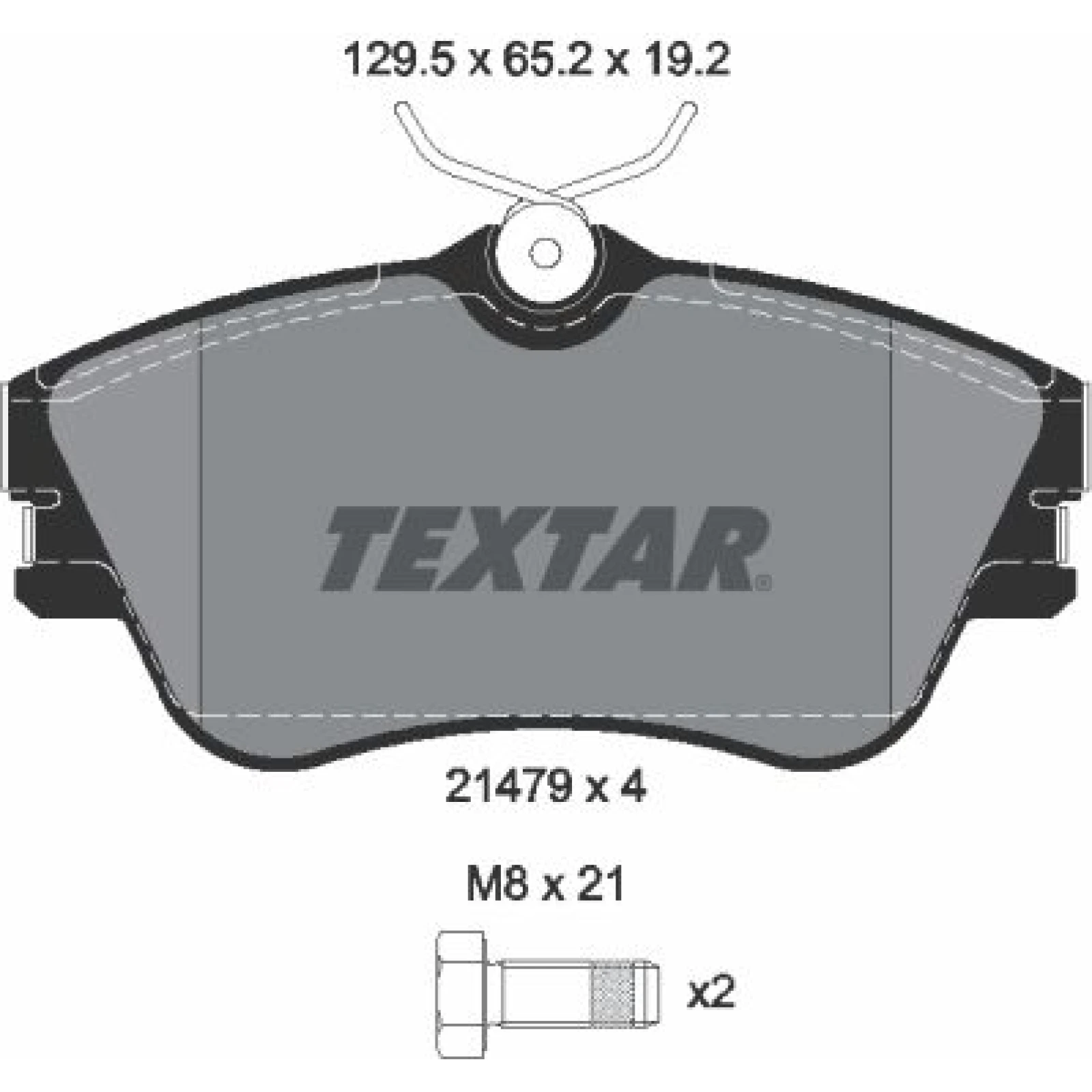 Textar Bremsbelagsatz 2147902