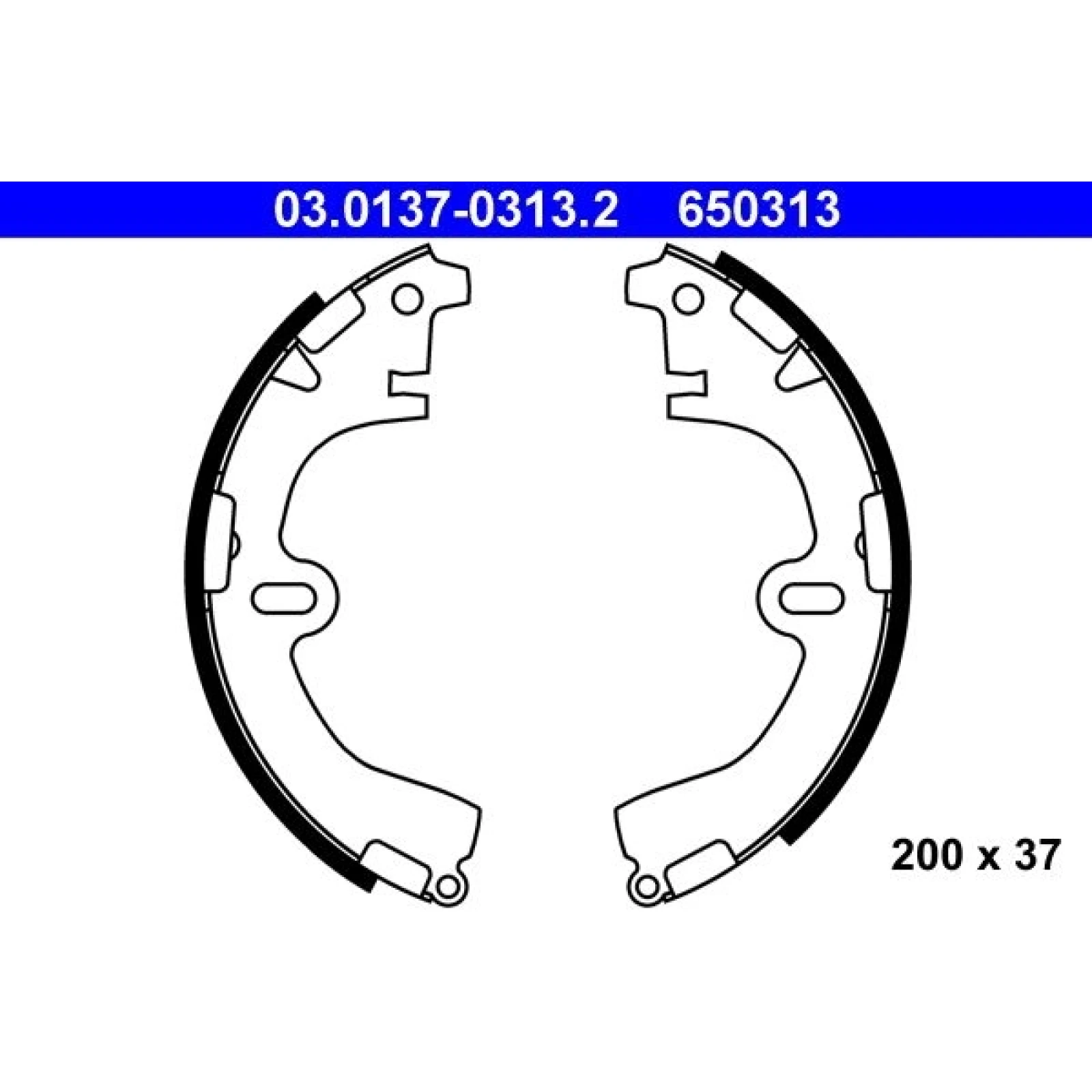 Bremsbackensatz 03.0137-0313.2