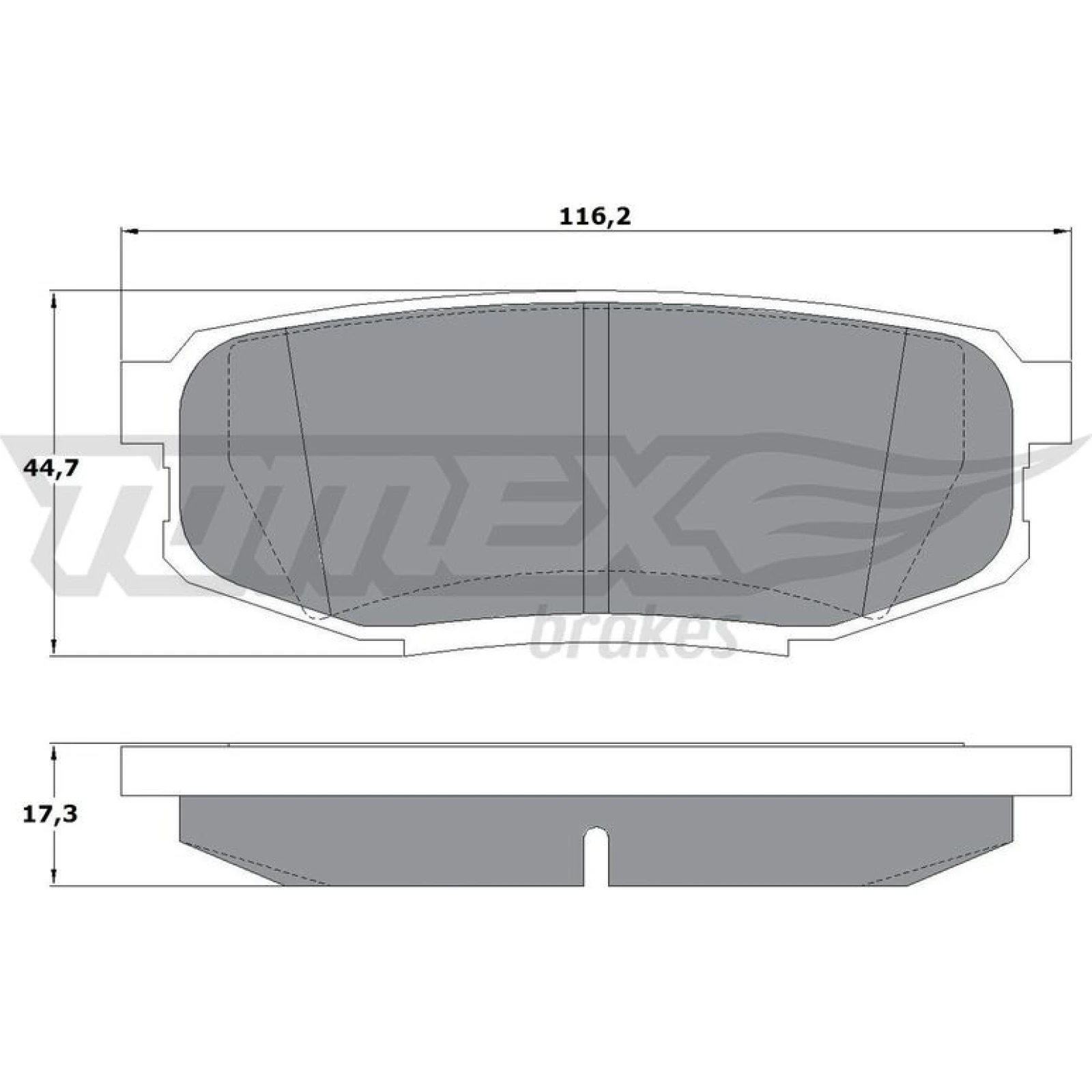 TOMEX brakes Bremsbelagsatz, Scheibenbremse TX 17-78