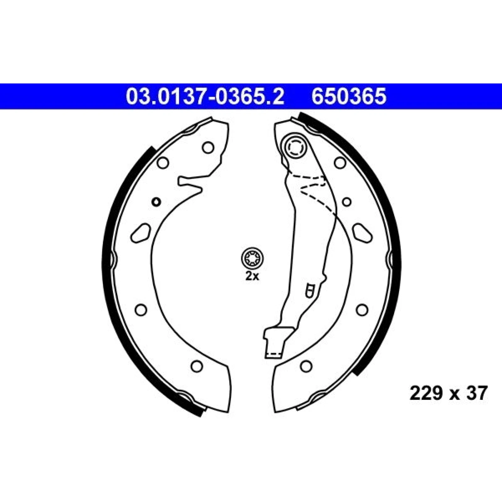 Bremsbackensatz 03.0137-0365.2