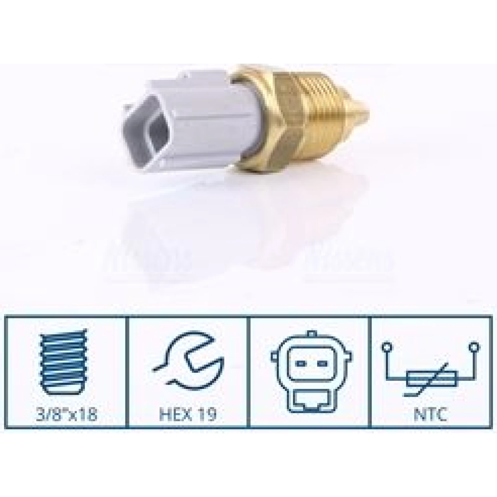 NISSENS Sensor, Kühlmitteltemperatur 207057