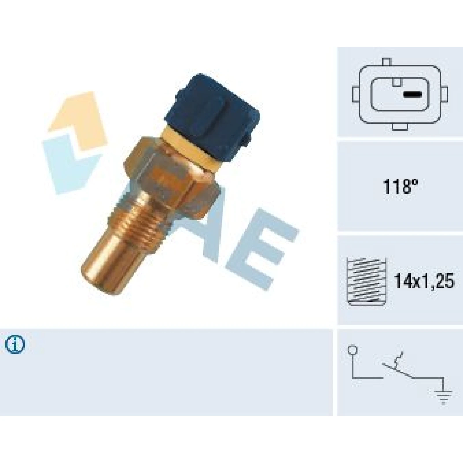 FAE Temperaturschalter, Kühlmittelwarnlampe 35290