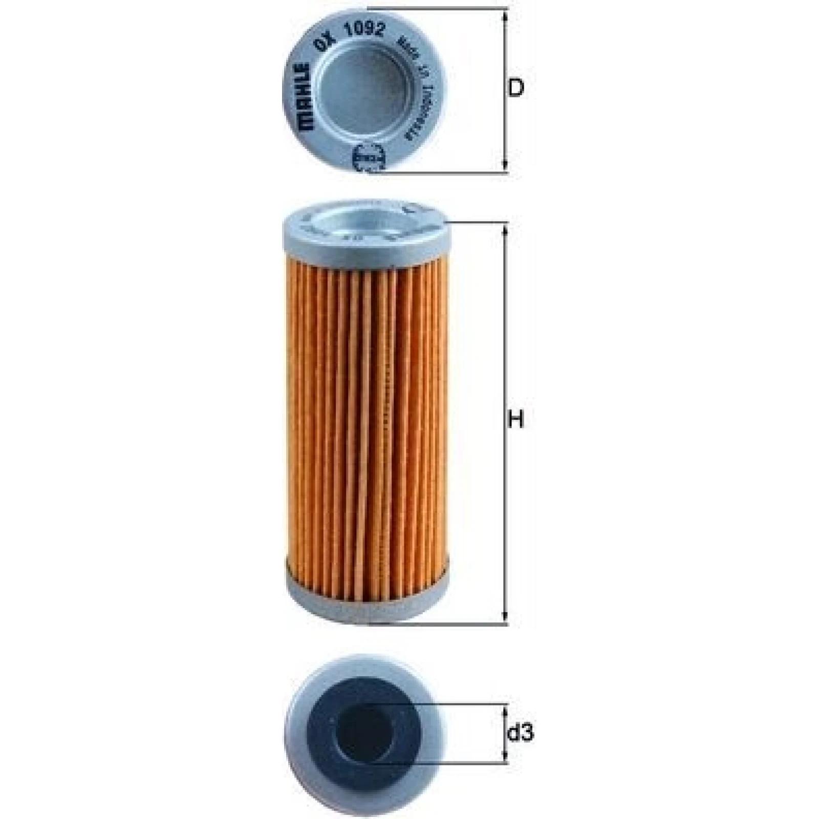 MAHLE Ölfilter OX 1092