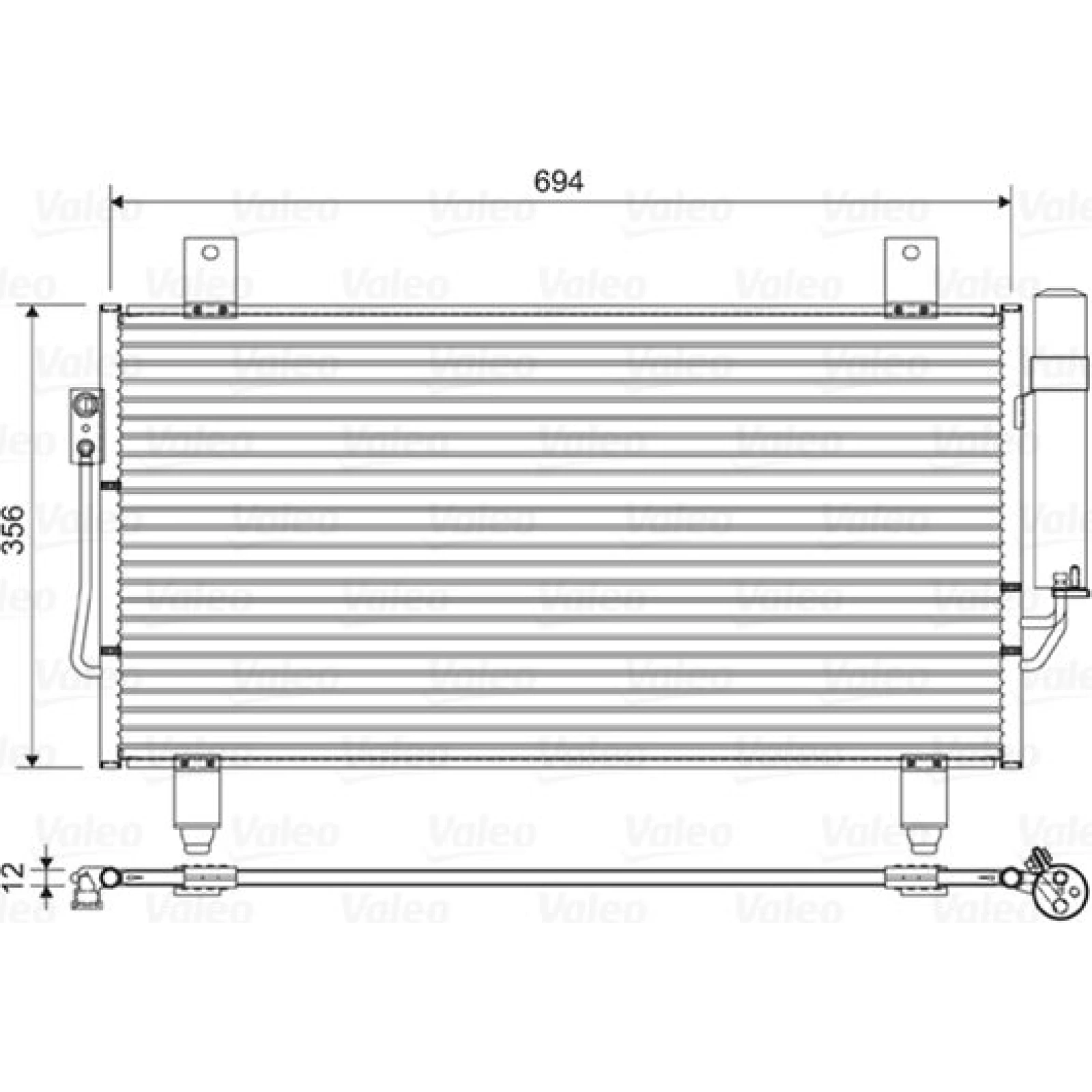 KONDENSATOR, KLIMAANLAGE VAL822599