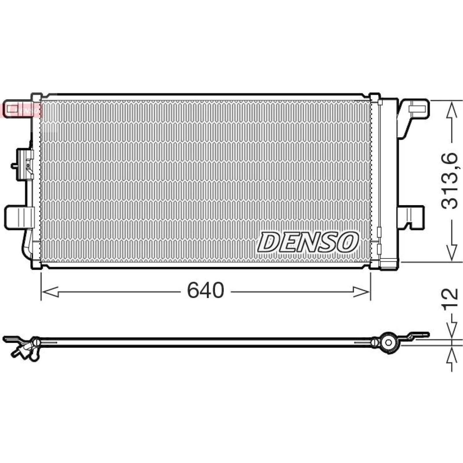 DENSO Kondensator, Klimaanlage DCN02049