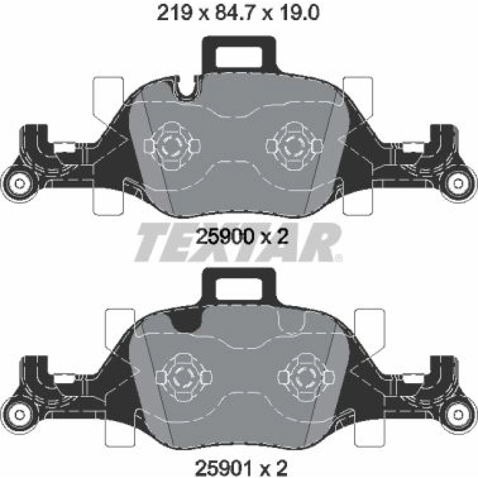 Bremsbelagsatz Bmw S. 7 2.5-3.0 D 15 2590001
