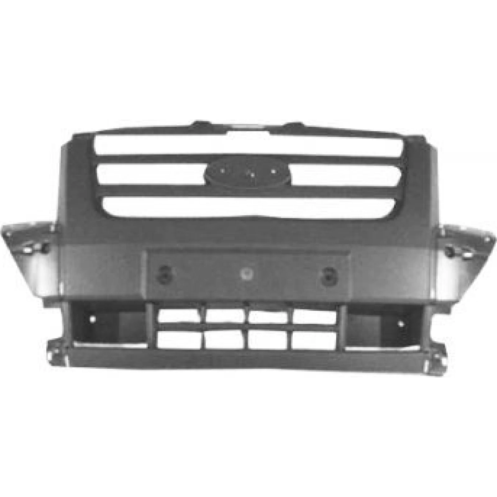 Stoßstange vorne grau (mittelteil) Premium Quality, passend für Ford Transit, Baureihe ab 2006 2784,303,1