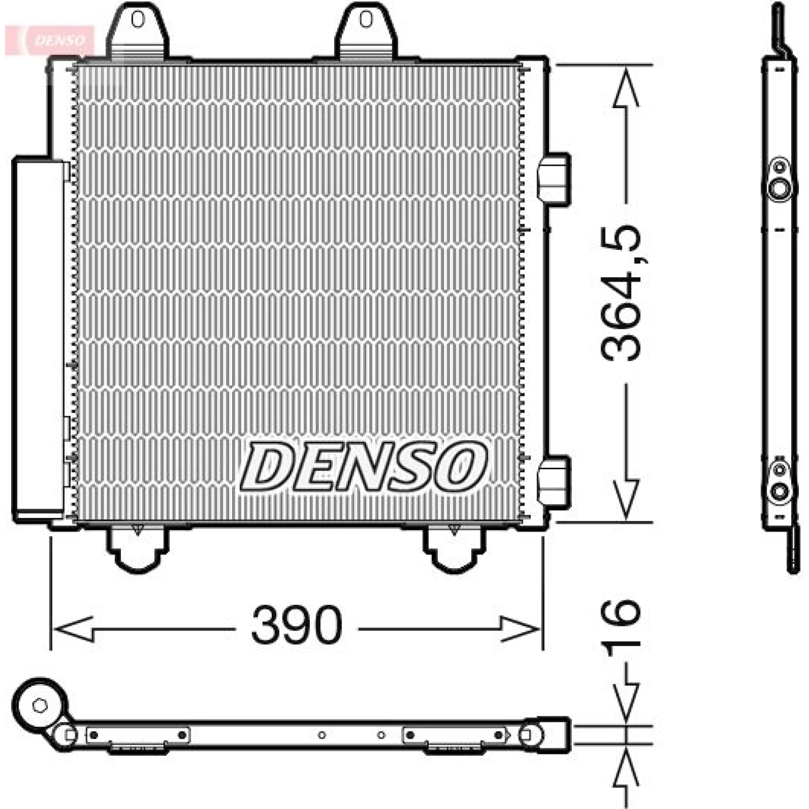 DENSO Kondensator, Klimaanlage DCN21033
