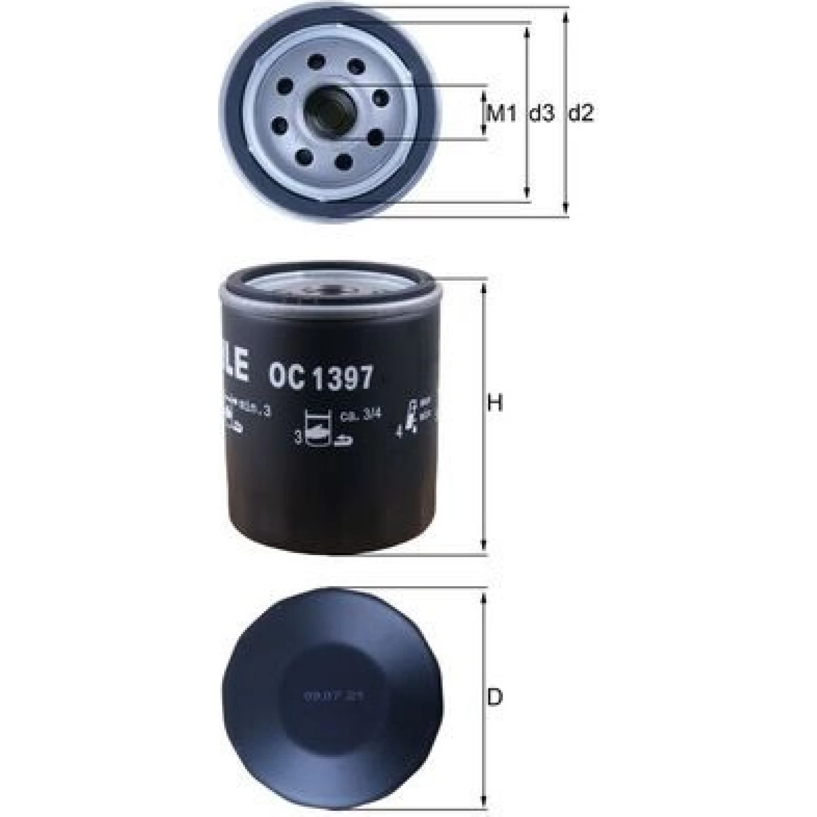 MAHLE Ölfilter OC 1397