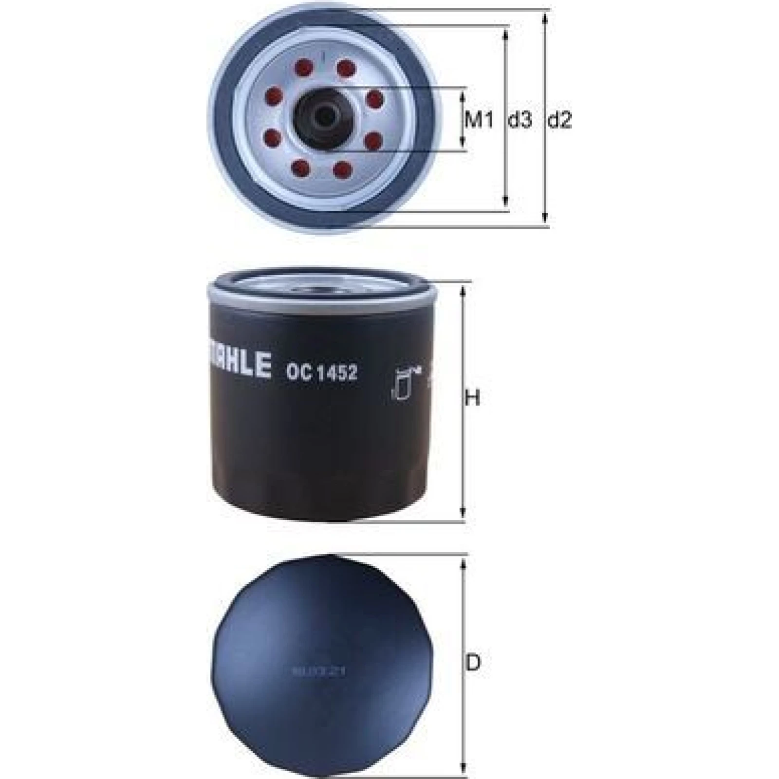 MAHLE Ölfilter OC 1452