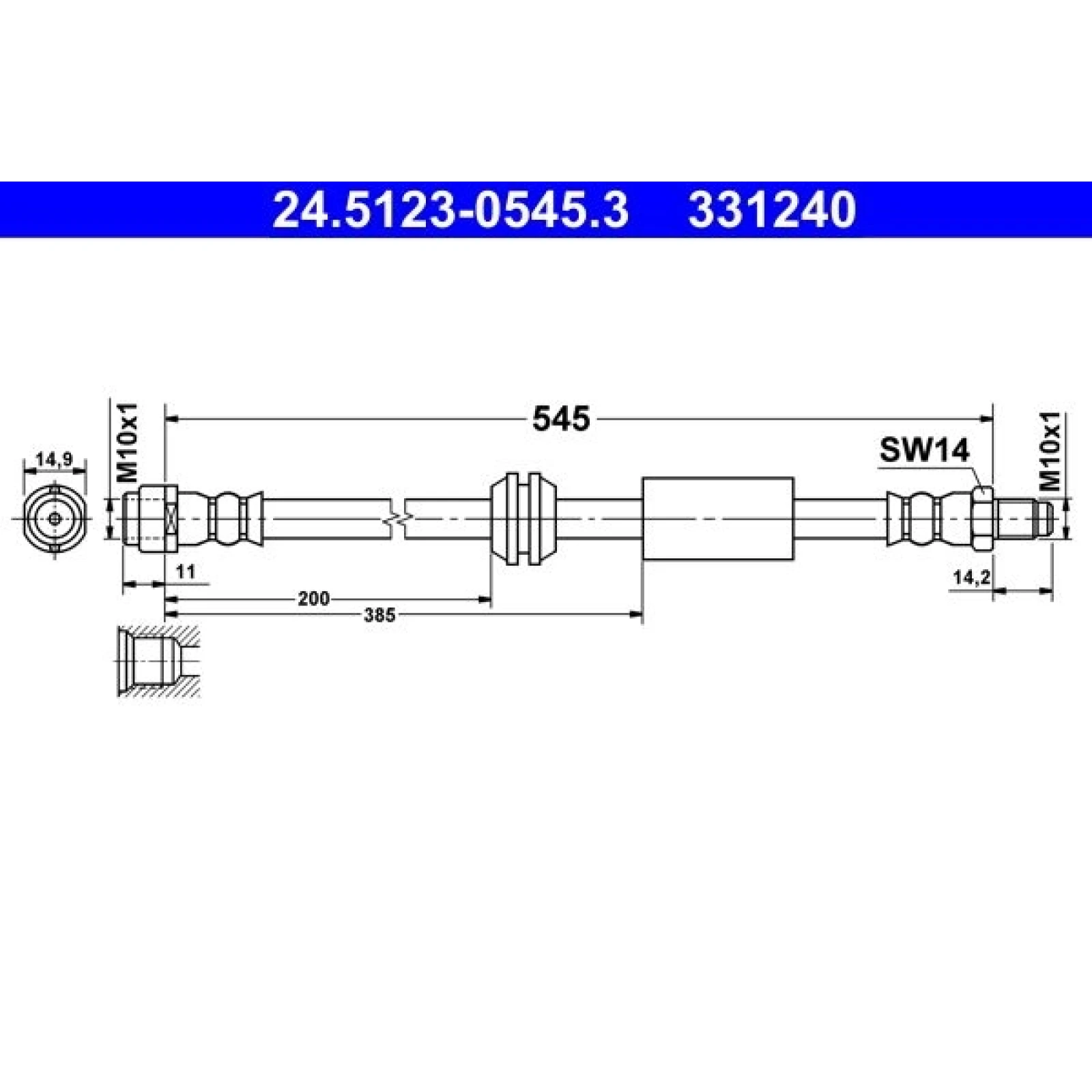 Bremsschlauch 24.5123-0545.3