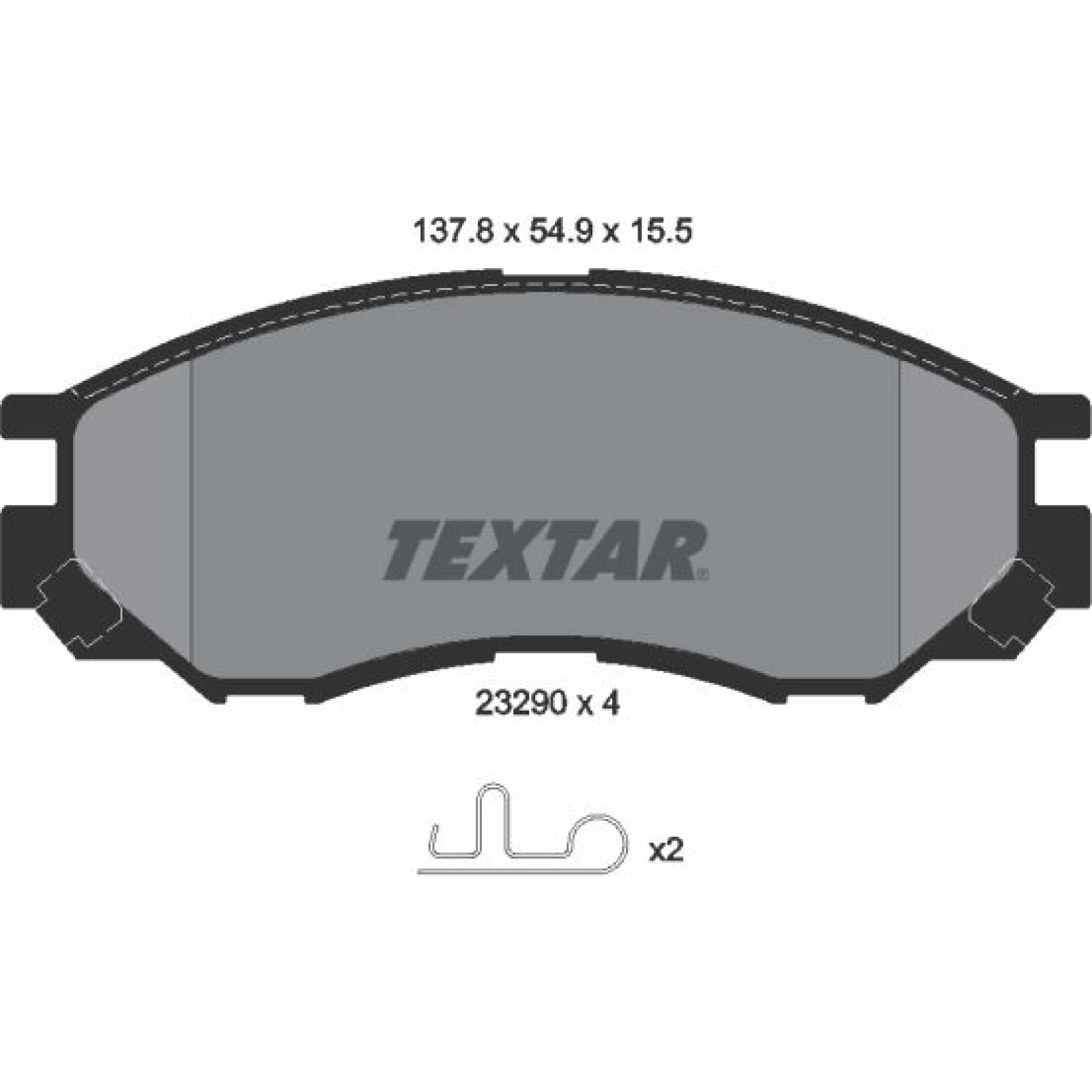 Textar Bremsbelagsatz 2329002