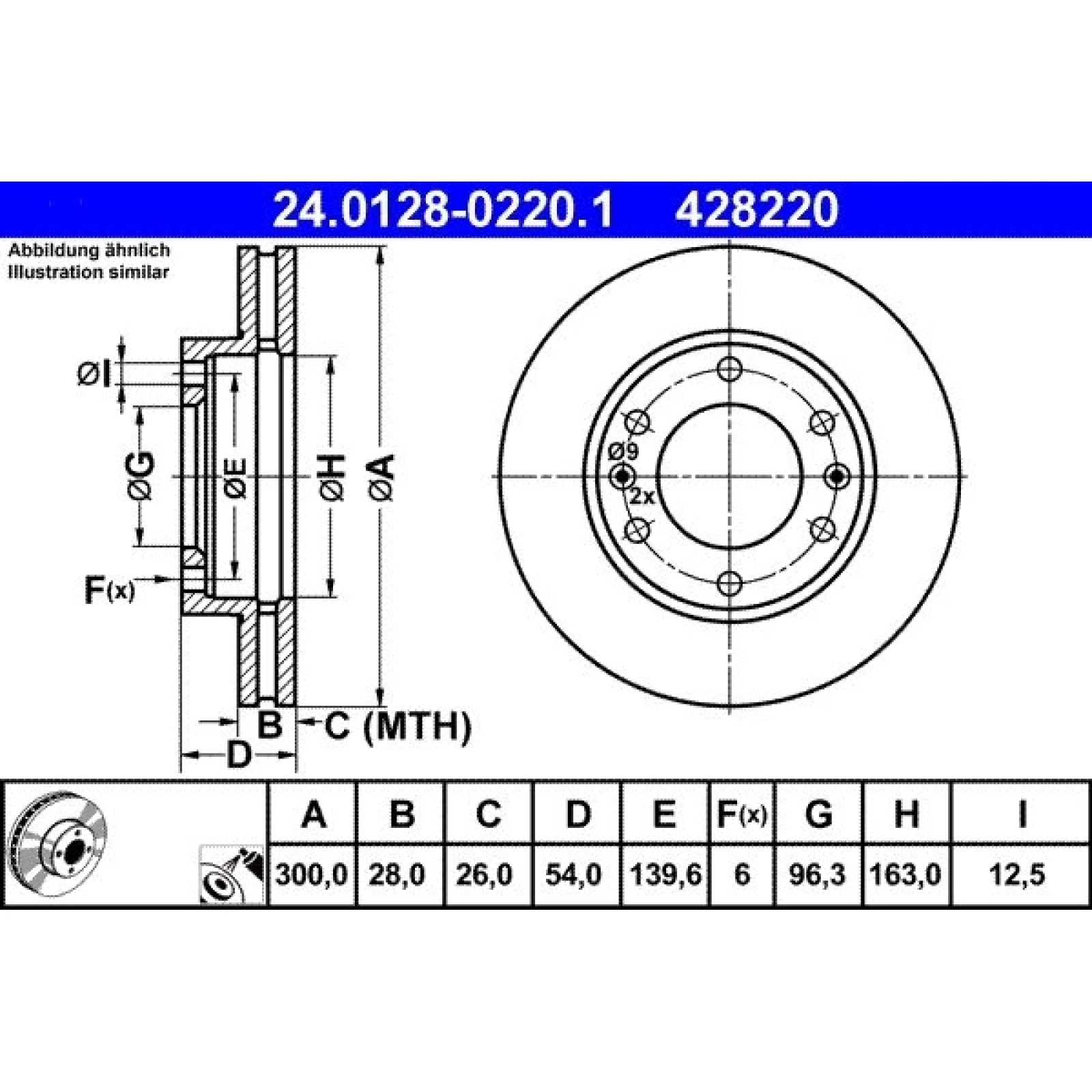 Bremsscheibe 24.0128-0220.1