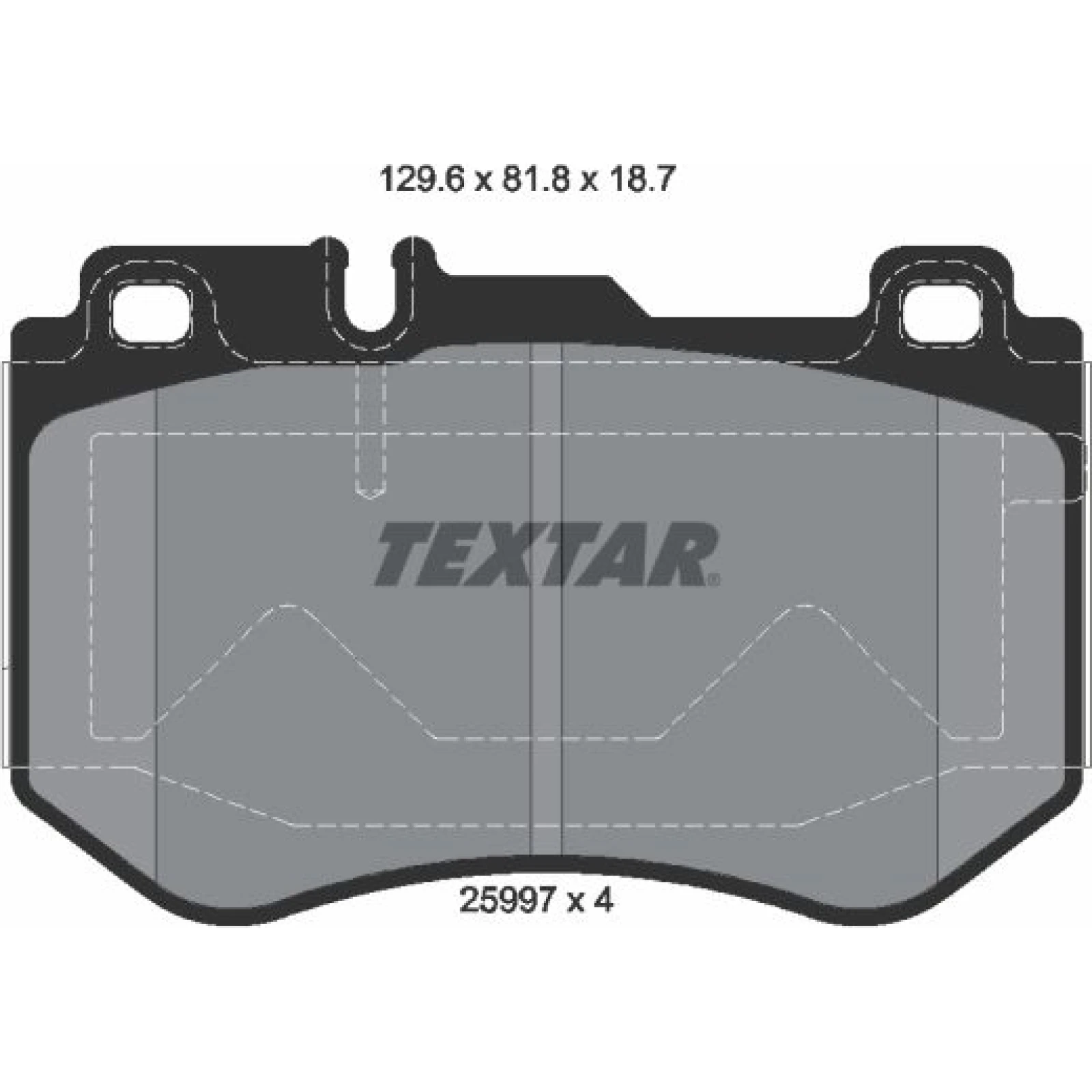 Textar Bremsbelagsatz 2599701