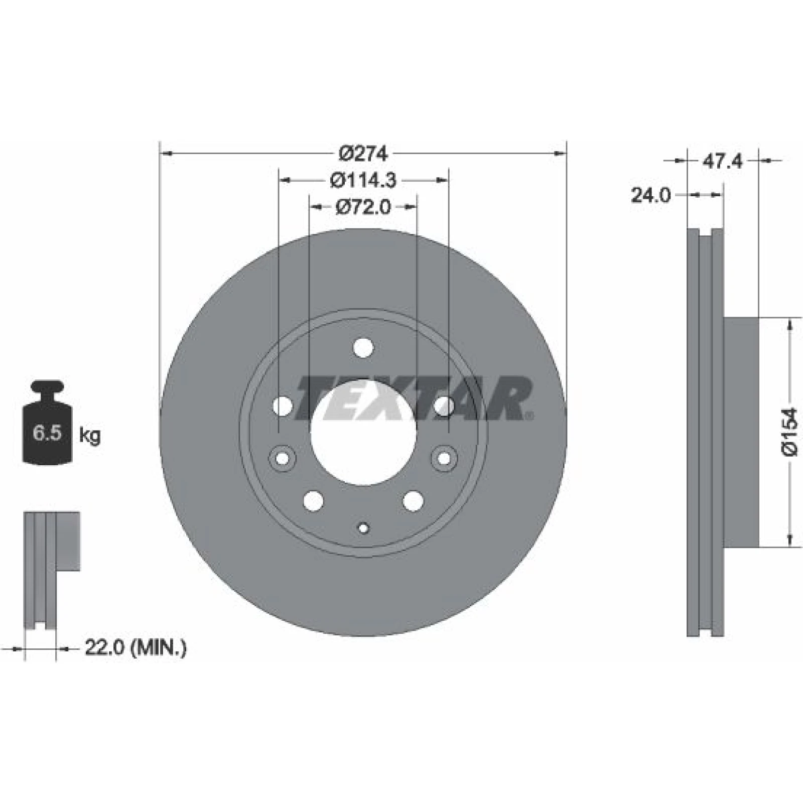 Bremsscheibe Mazda S. 626/6 92110400