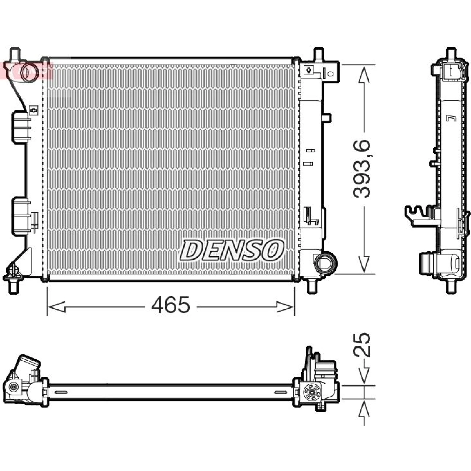 DENSO Kühler, Motorkühlung DRM43016