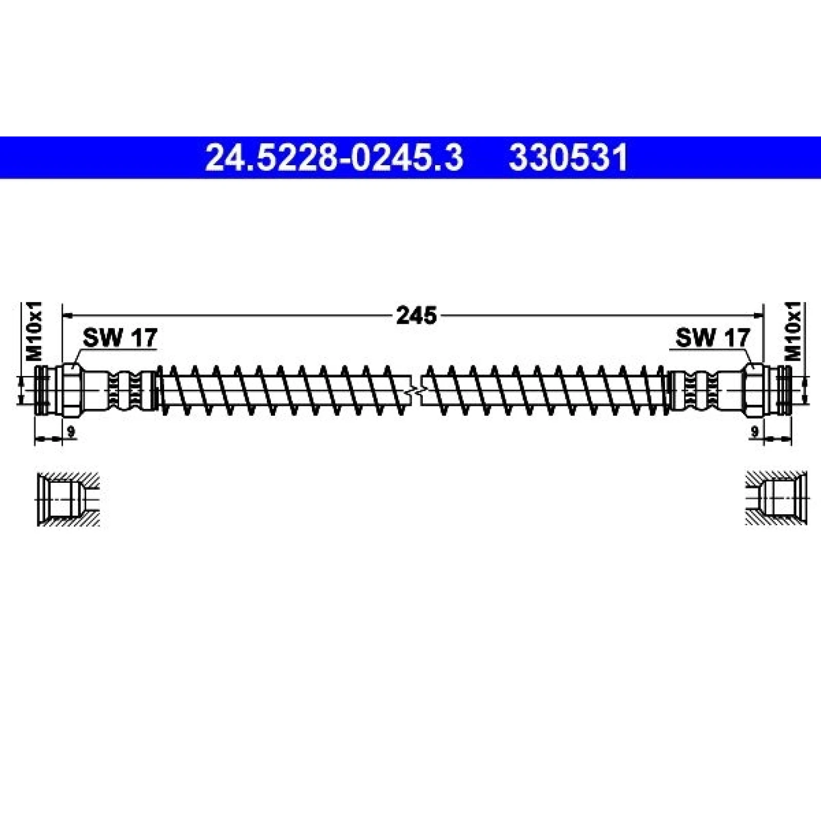 ATE Bremsschlauch 24.5228-0245.3
