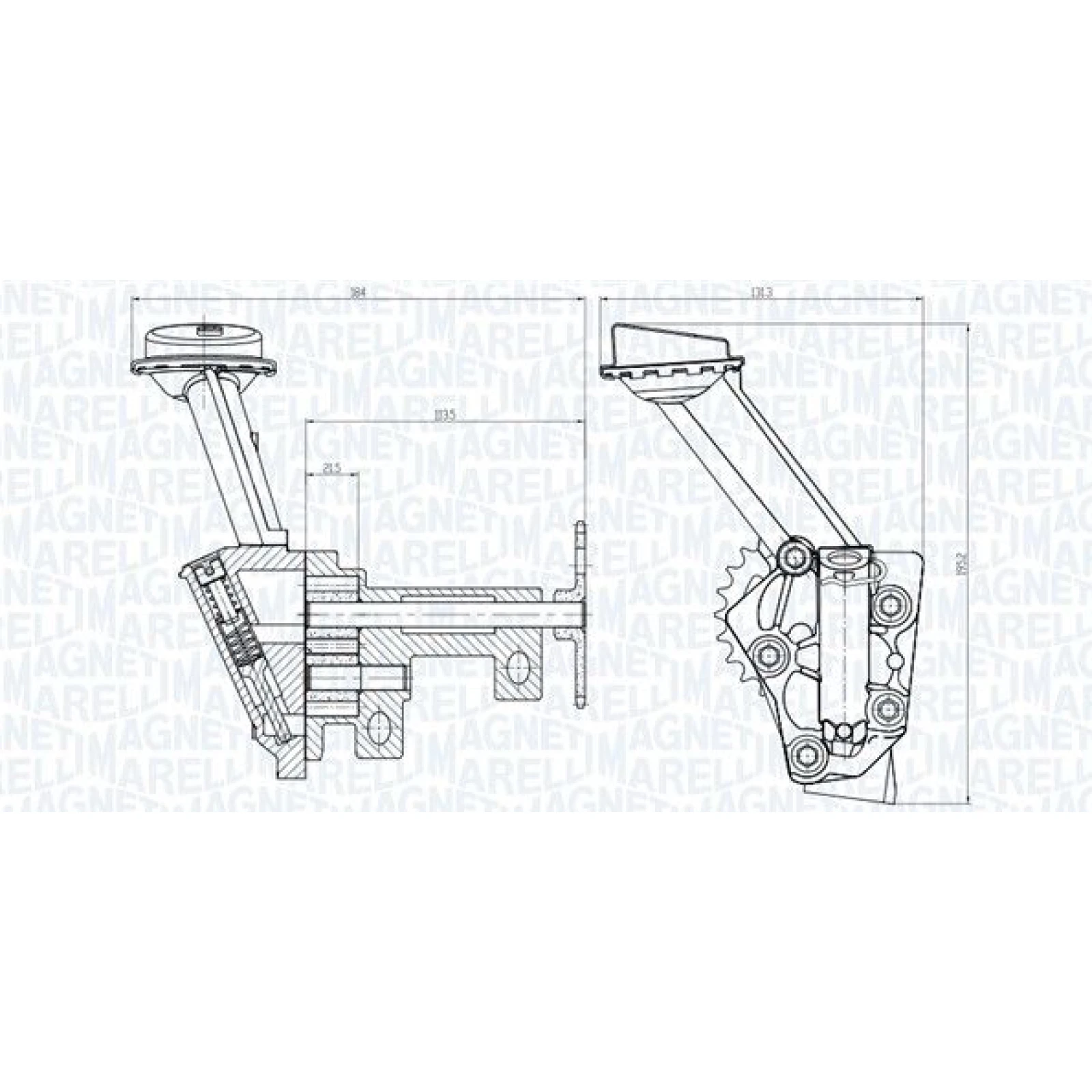 MAGNETI MARELLI Ölpumpe 351516000144