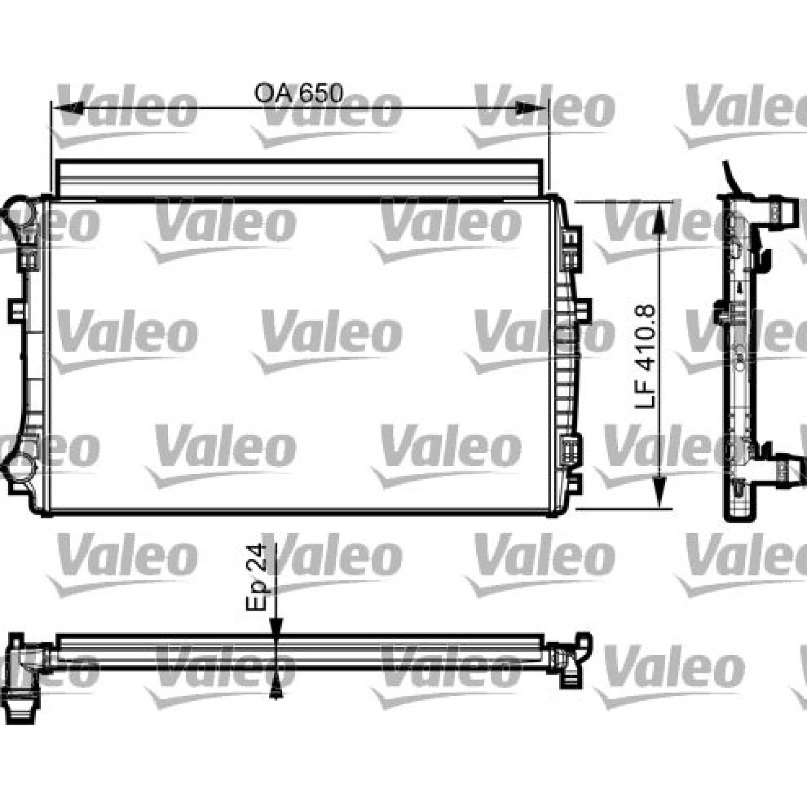 Kühler, Motorkühlung VAL735558