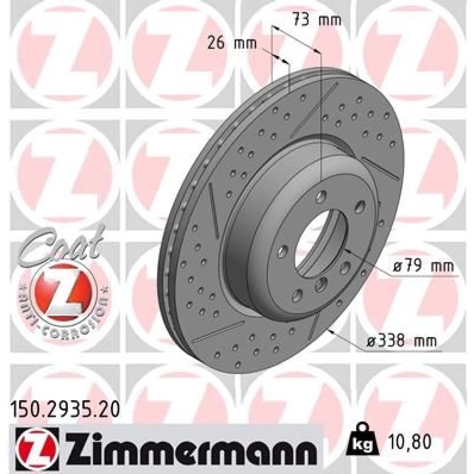 ZIMMERMANN Bremsscheibe 150.2935.20