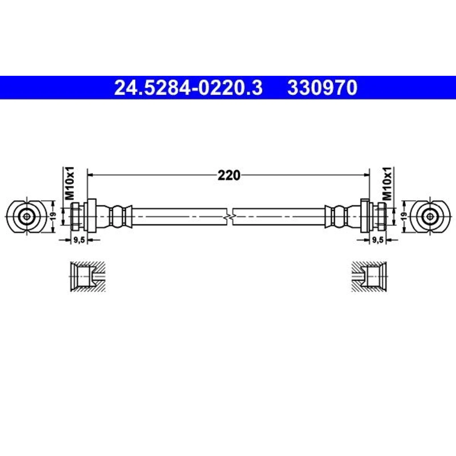 ATE Bremsschlauch 24.5284-0220.3