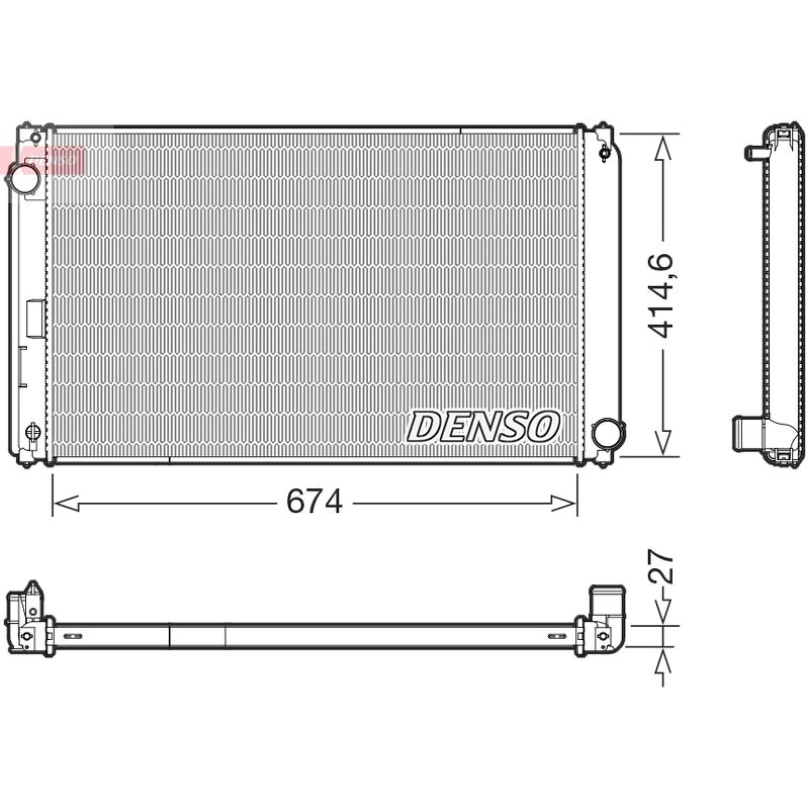 DENSO Kühler, Motorkühlung DRM50151