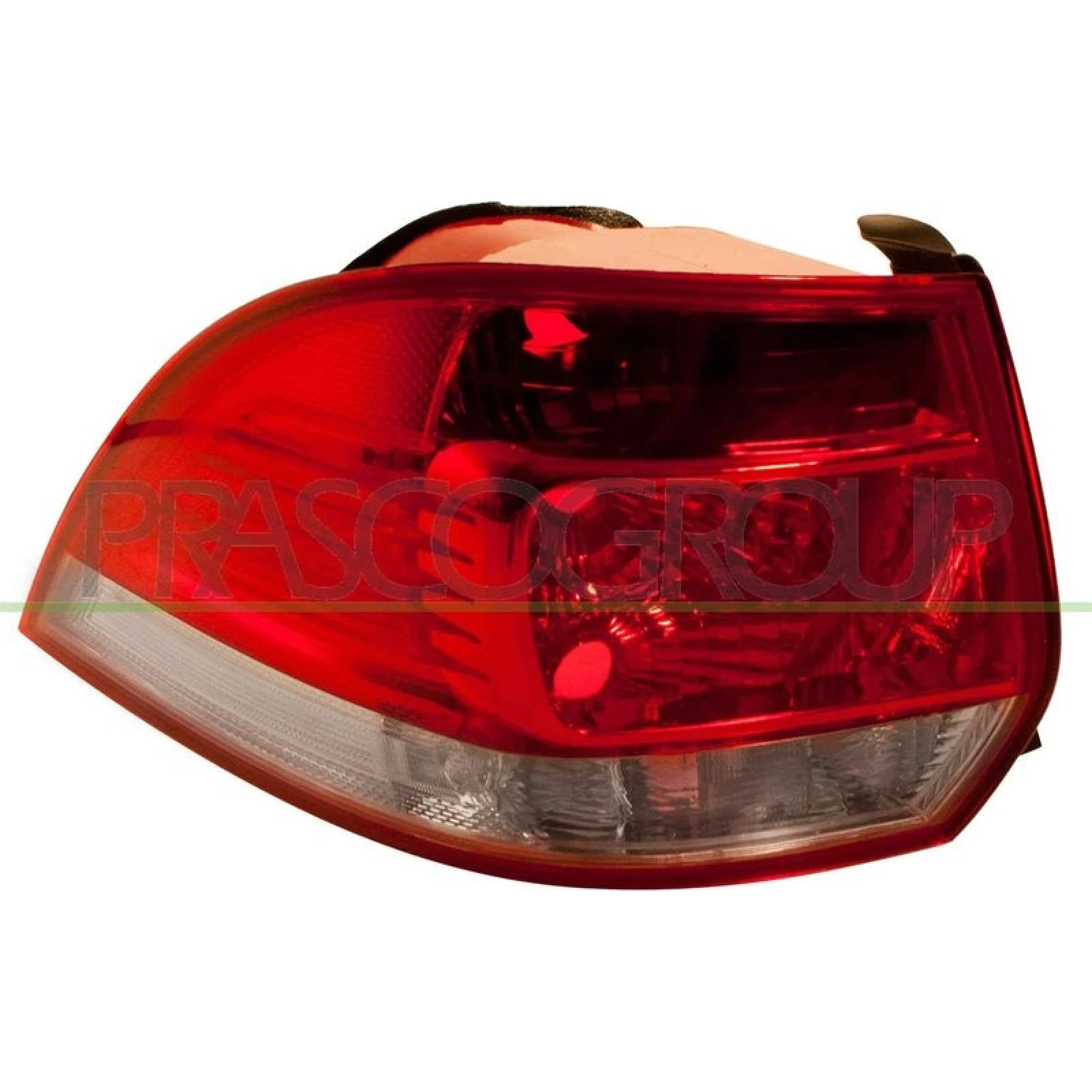Heckleuchte L O K-PLATTE ROT/WEISS 7224,658,1