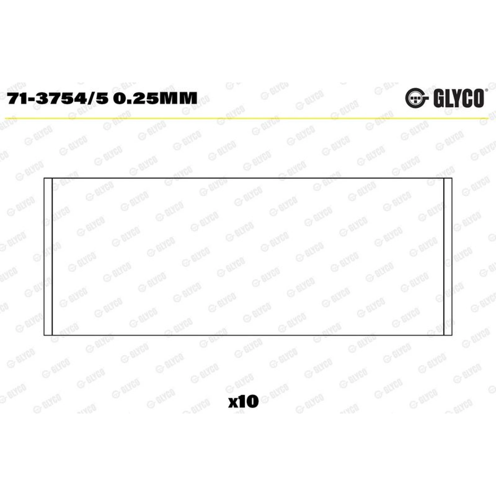 GLYCO Pleuellager 71-3754/5 0.25mm