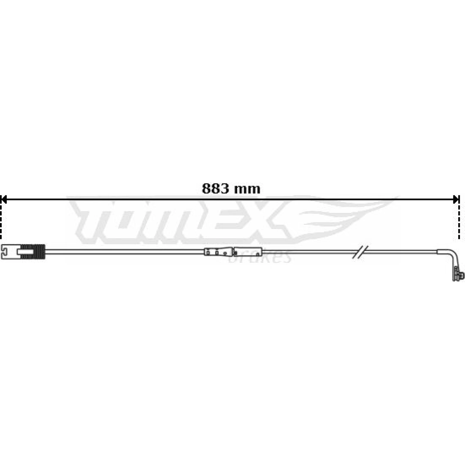 TOMEX brakes Warnkontakt, Bremsbelagverschleiß TX 30-75